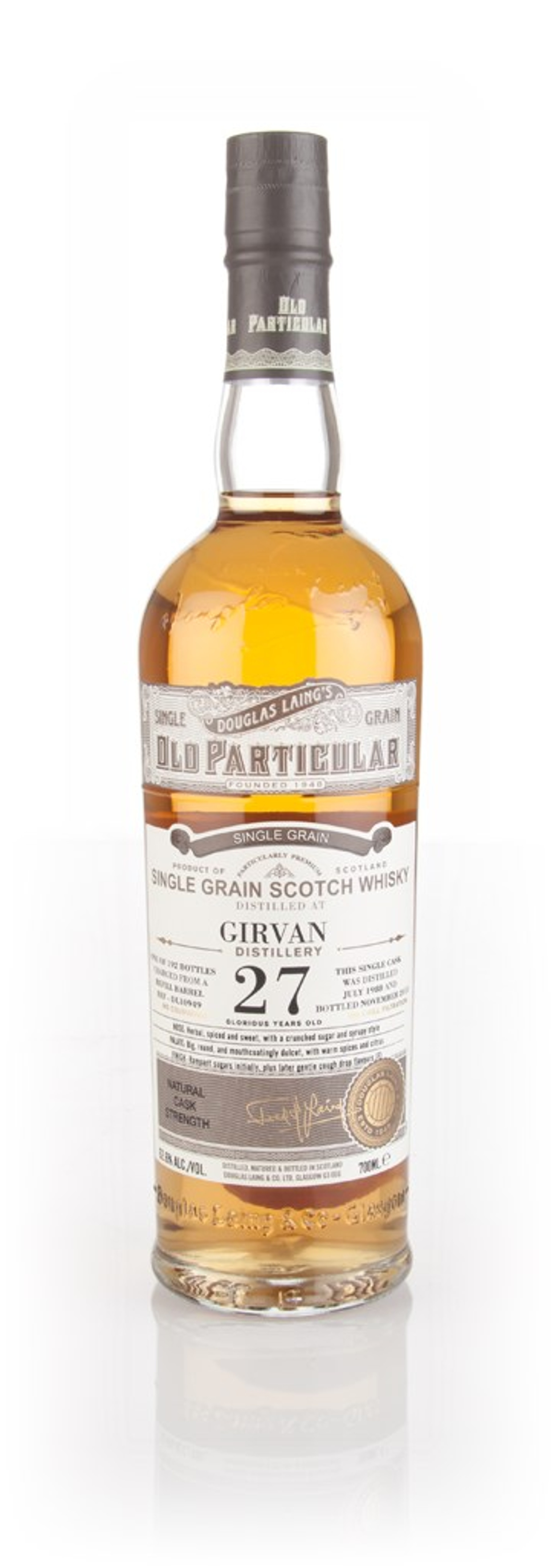 Girvan 27 Year Old 1988 (cask 10949) - Old Particular (Douglas Laing) 70cl