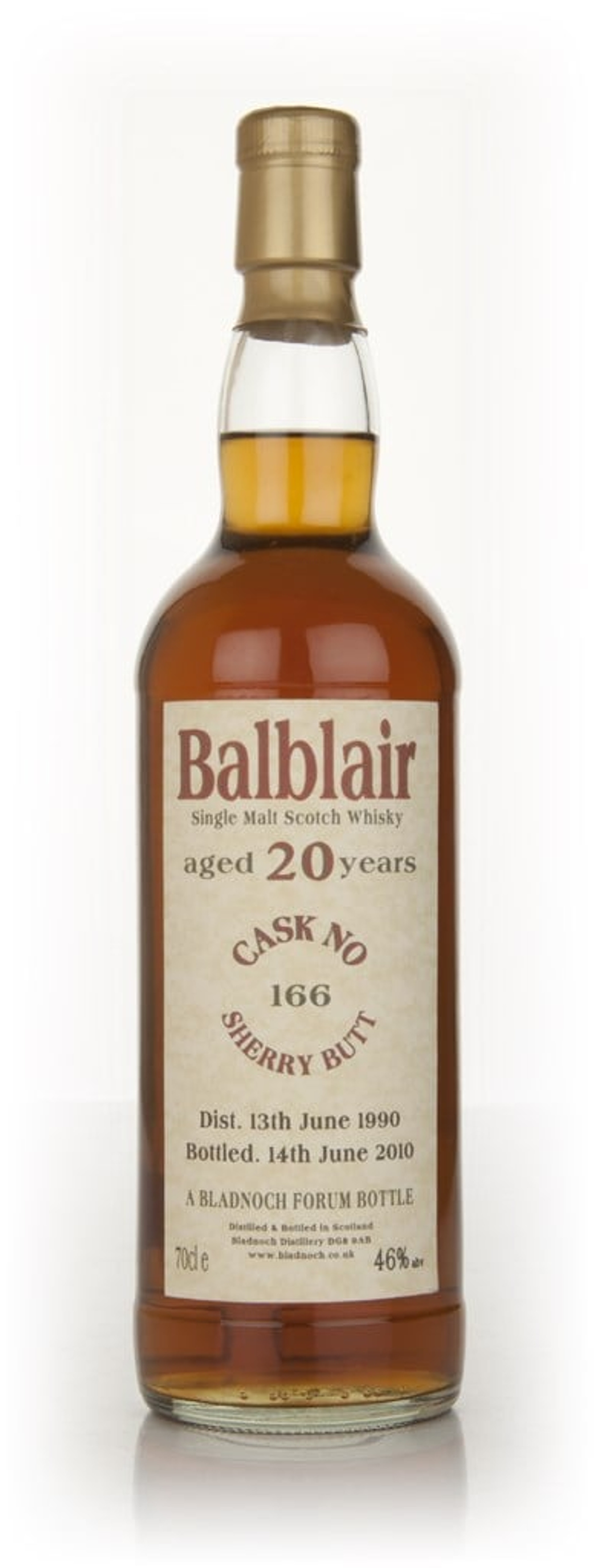 Balblair 20 Year Old 1990 (Bladnoch) 70cl