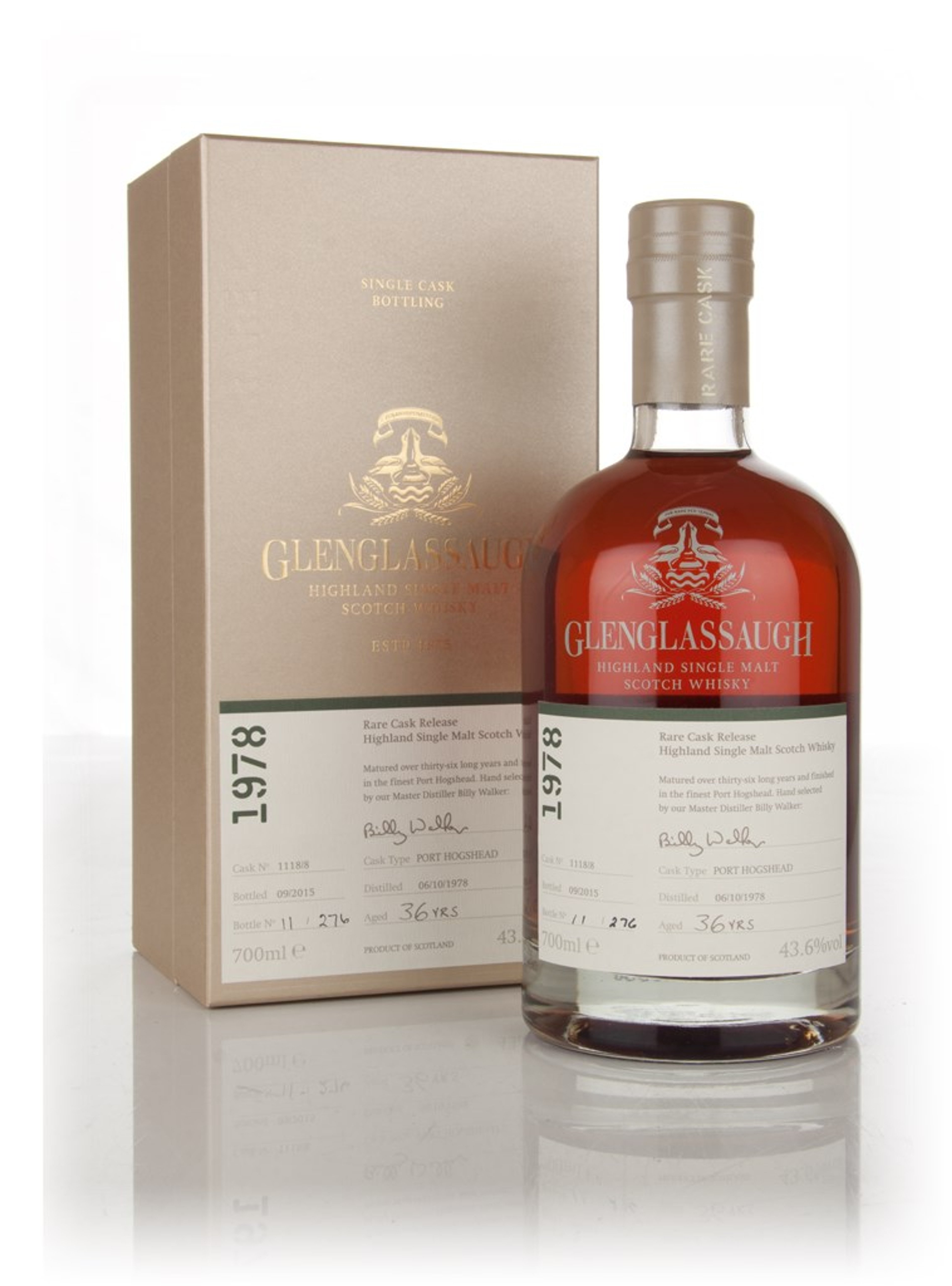 Glenglassaugh 36 Year Old 1978 (cask 1118/8) - Rare Cask Release Batch 2 70cl