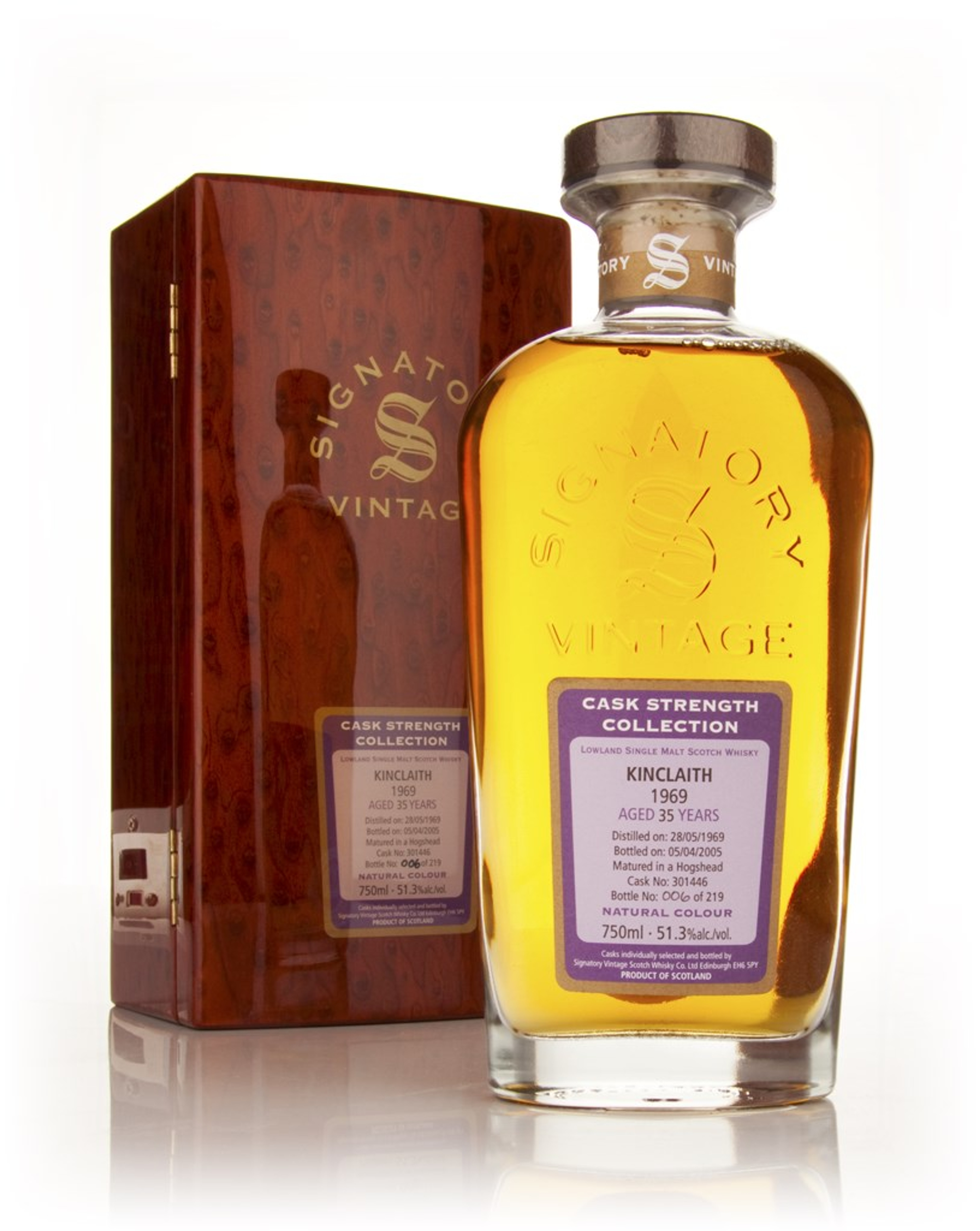 Kinclaith 35 Year Old 1969 Rare Reserve - Cask Strength Collection (Signatory) 75cl