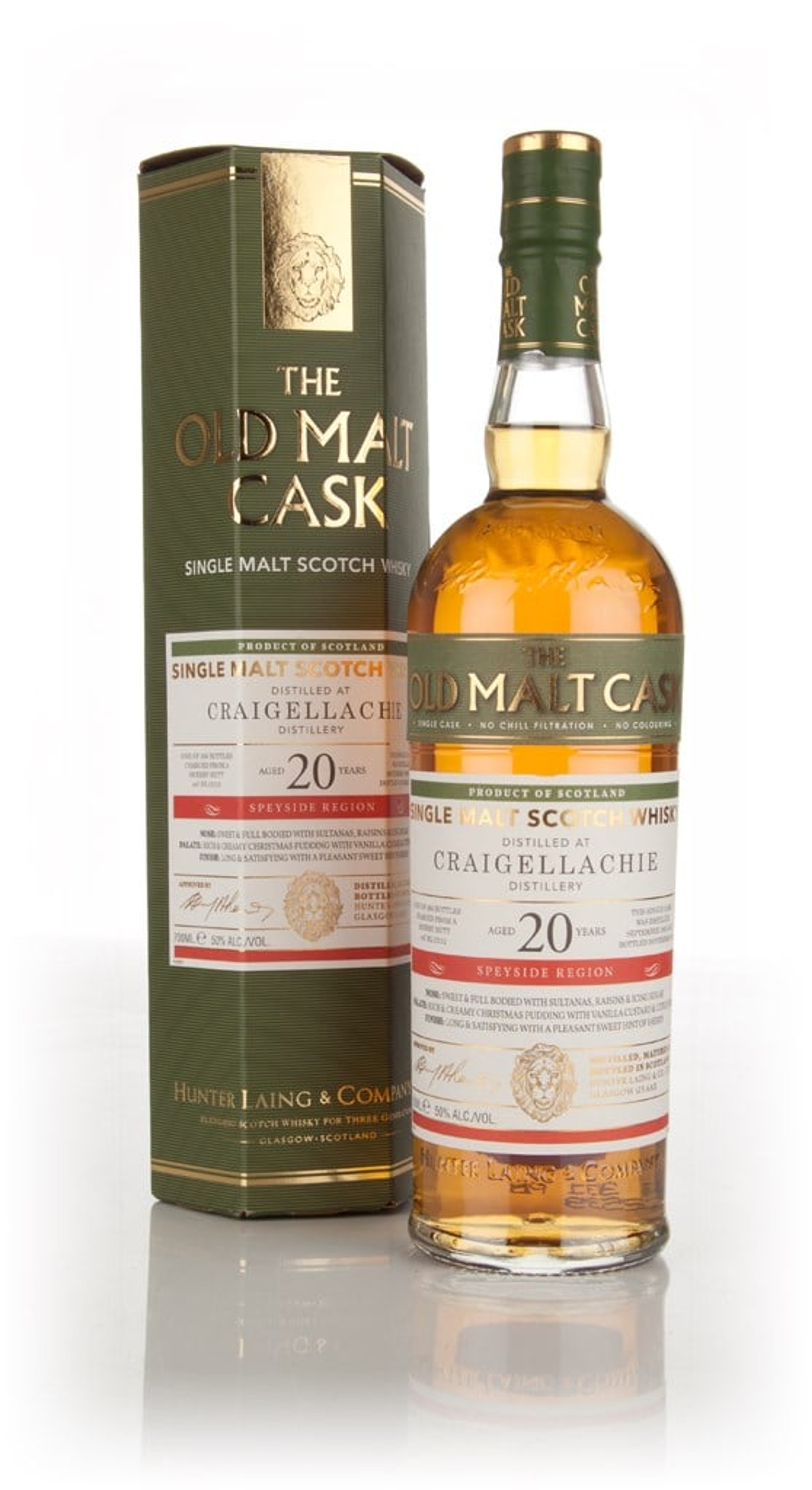Craigellachie 20 Year Old 1995 (cask 12112) - Old Malt Cask (Hunter Laing) 70cl
