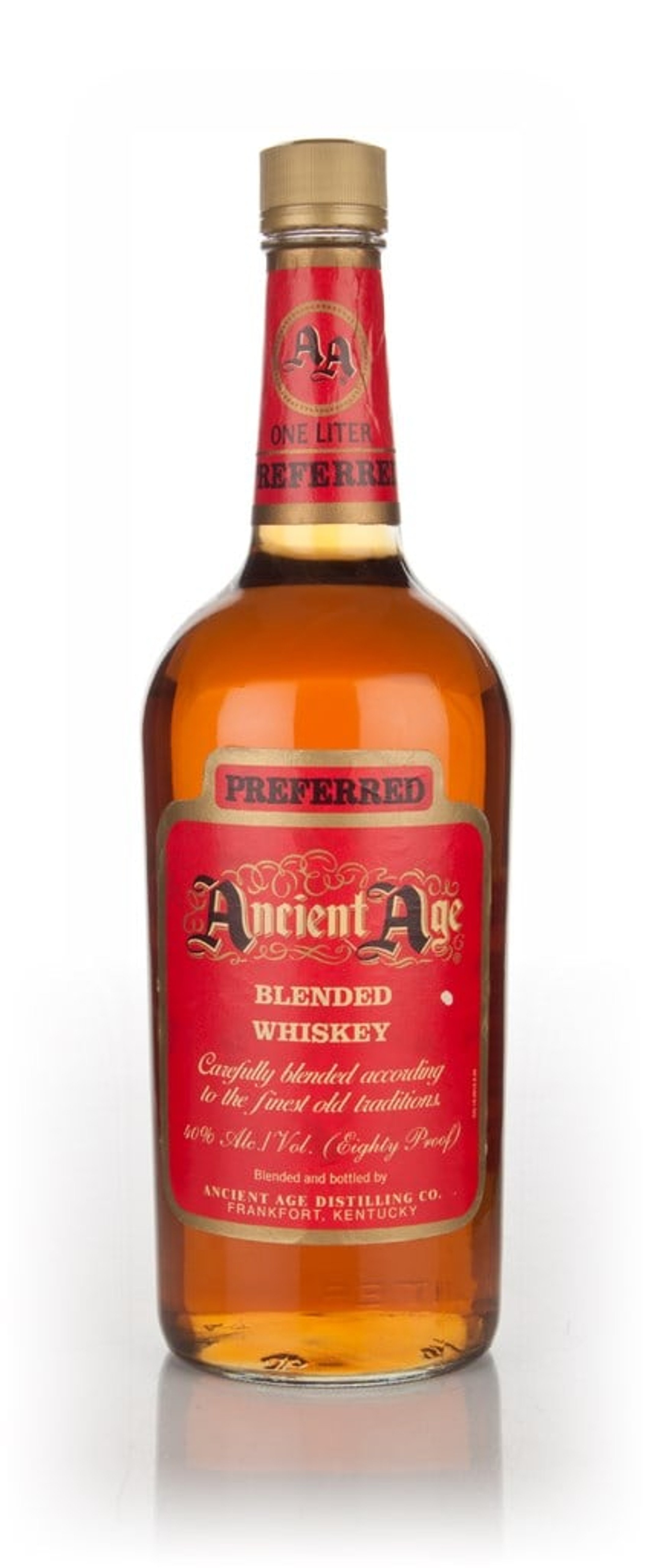 Ancient Age Preferred Blended Whiskey - 1980s 100cl
