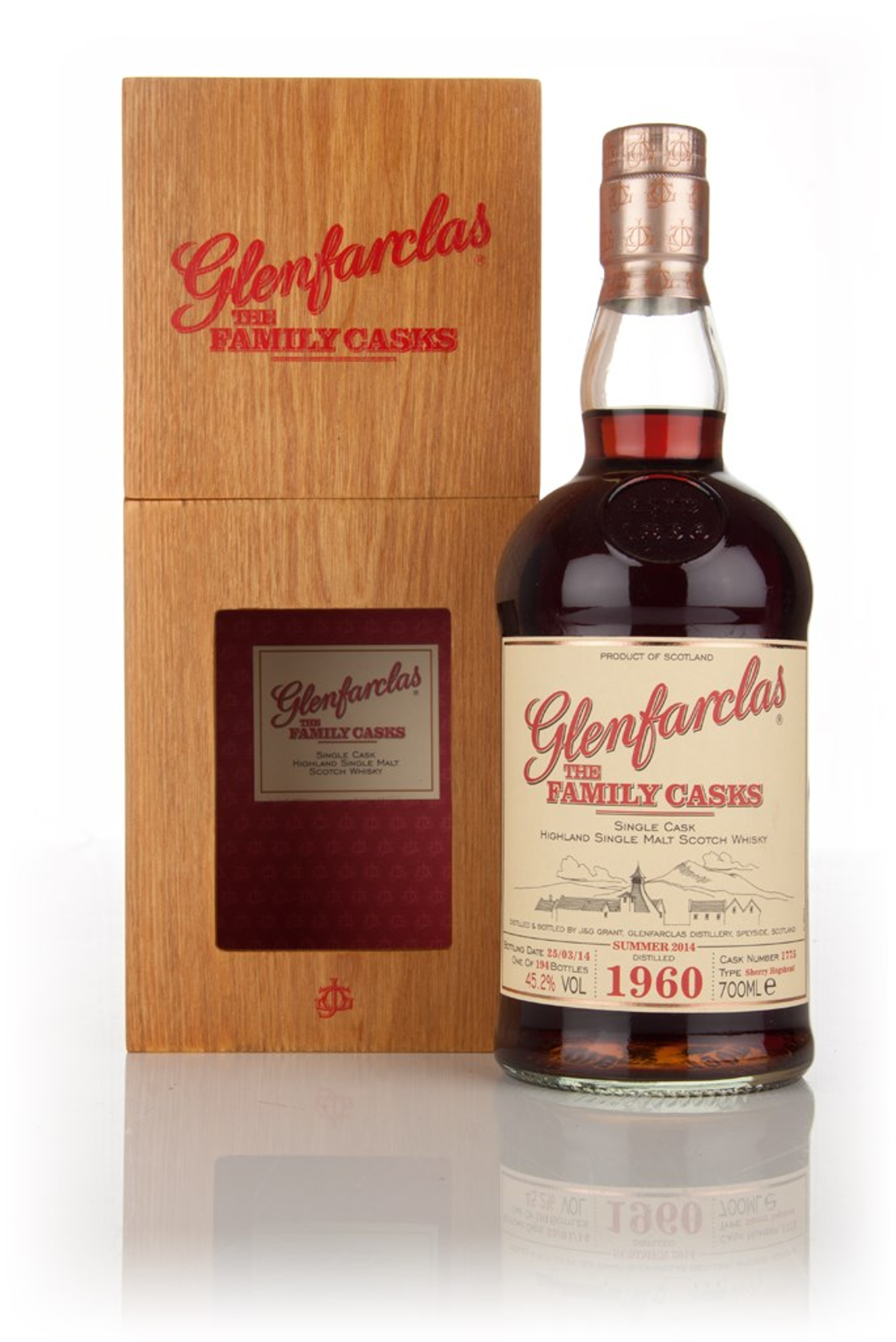 Glenfarclas 1960 (cask 1775) Family Cask Summer 2014 Release  70cl