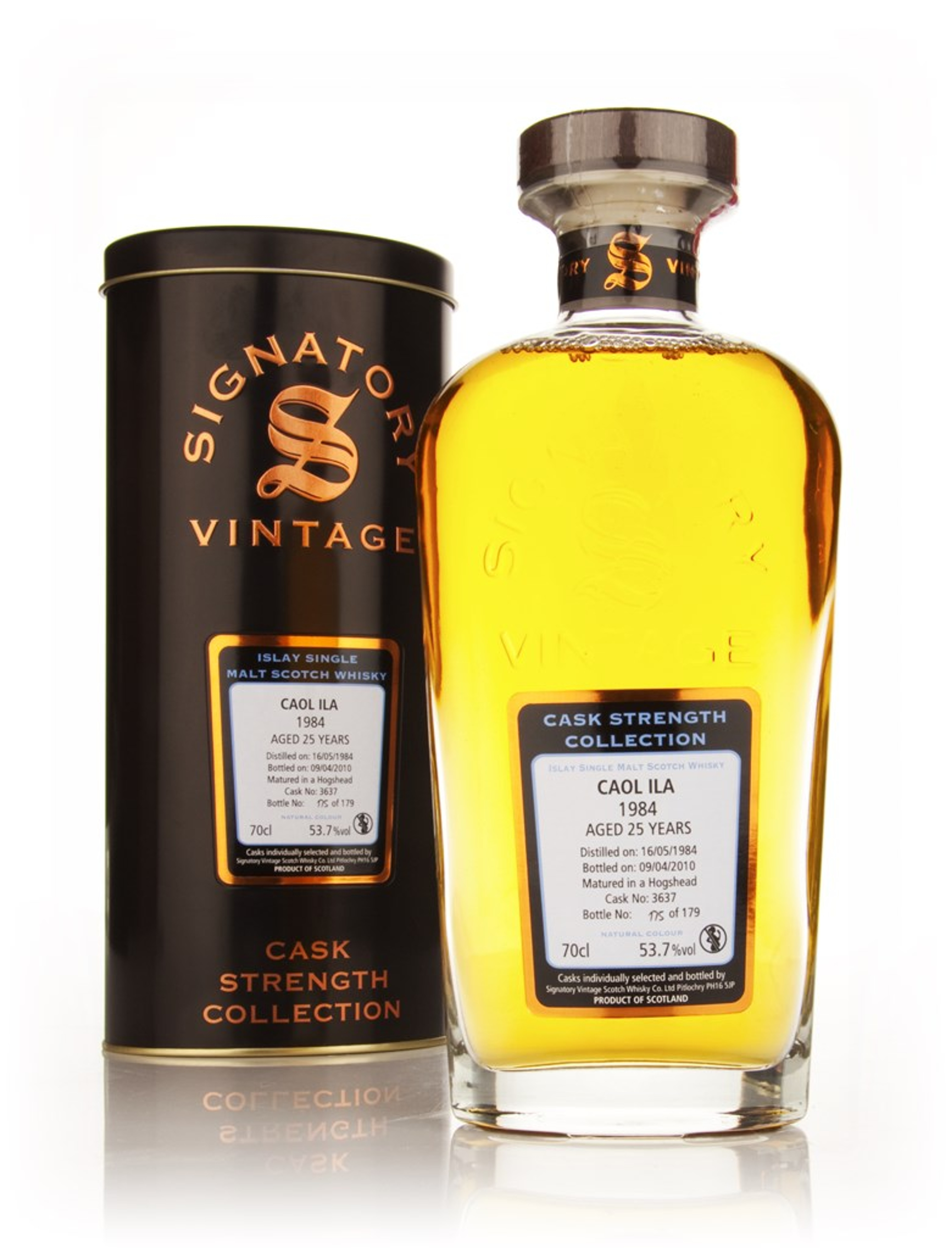 Caol Ila 25 Year Old 1984 Cask 3637 - Cask Strength Collection (Signatory) 70cl