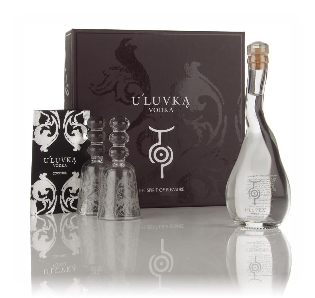 U'Luvka Vodka Gift Pack with 2x Glasses (10cl)