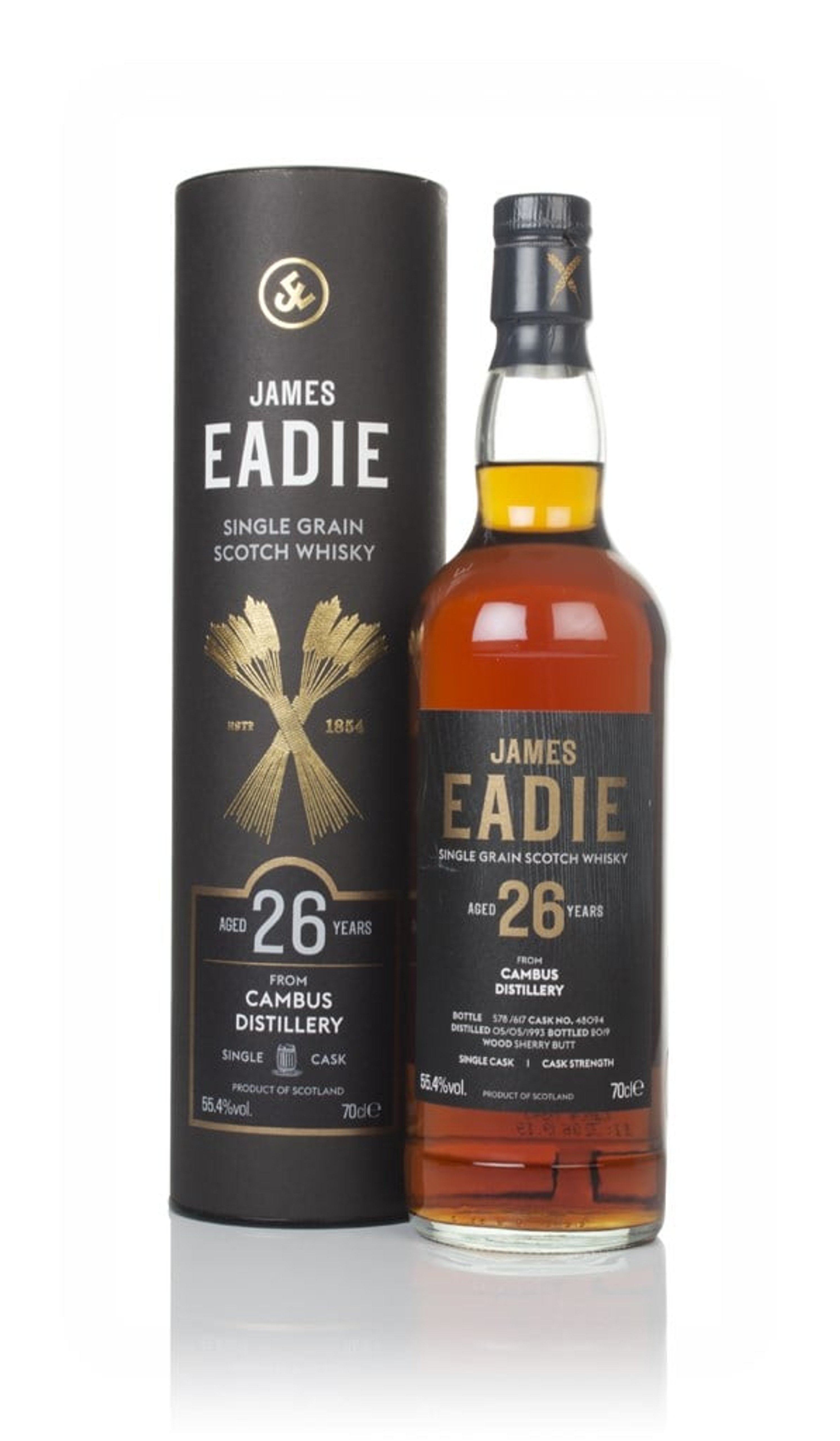 Cambus 26 Year Old 1993 (cask 48094) - James Eadie 70cl