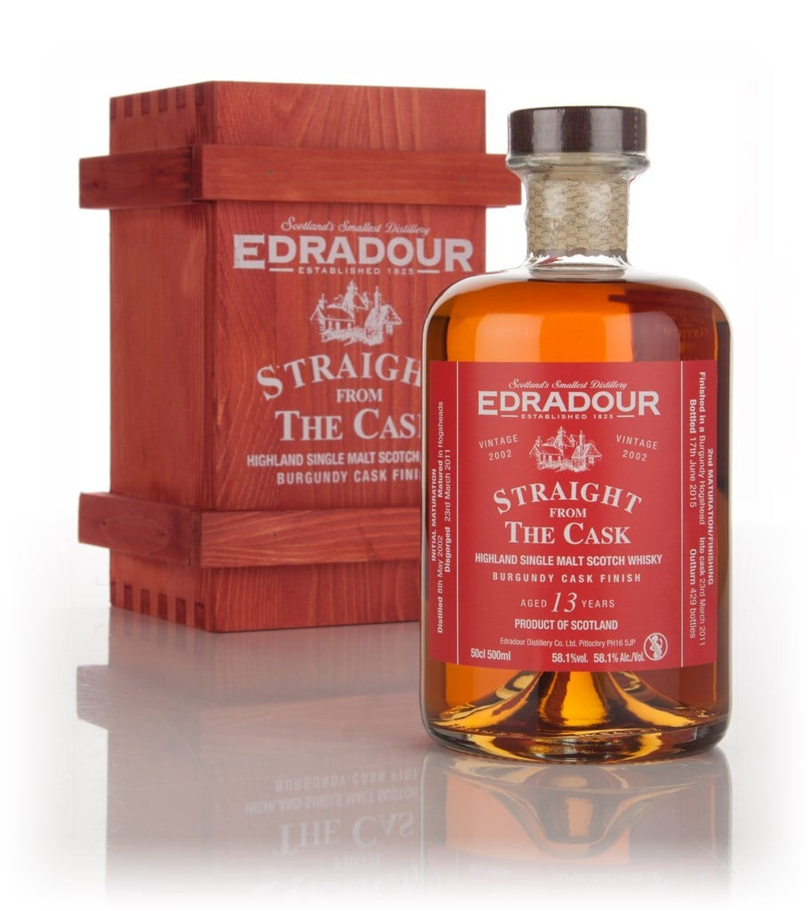 Edradour 13 Year Old 2002 Burgundy Cask Finish - Straight From The Cask (58.1%) 50cl
