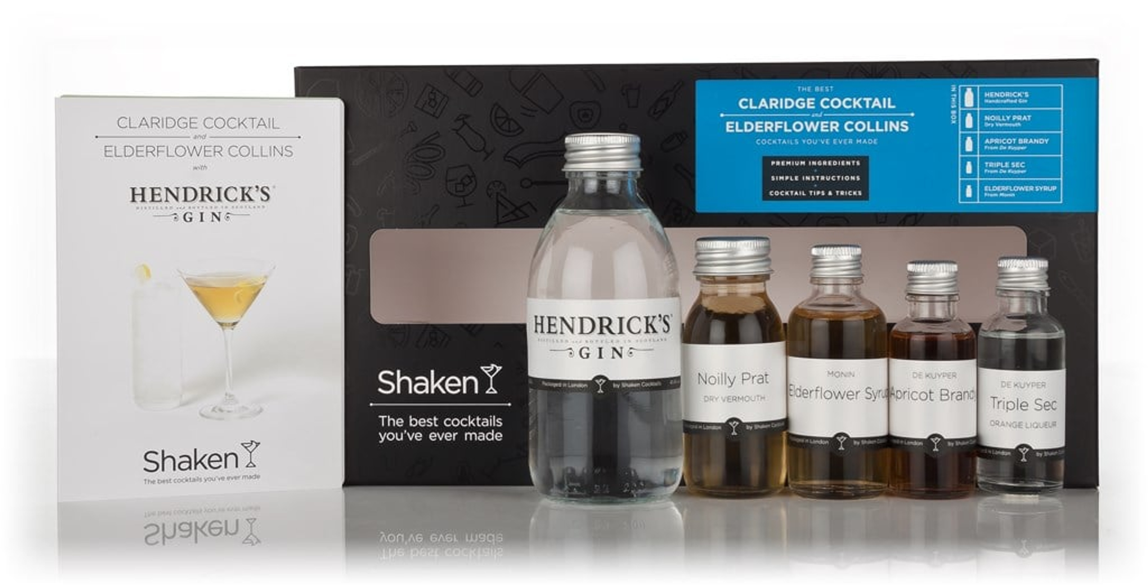 Shaken Claridge Cocktail and Elderflower Collins Set 37cl