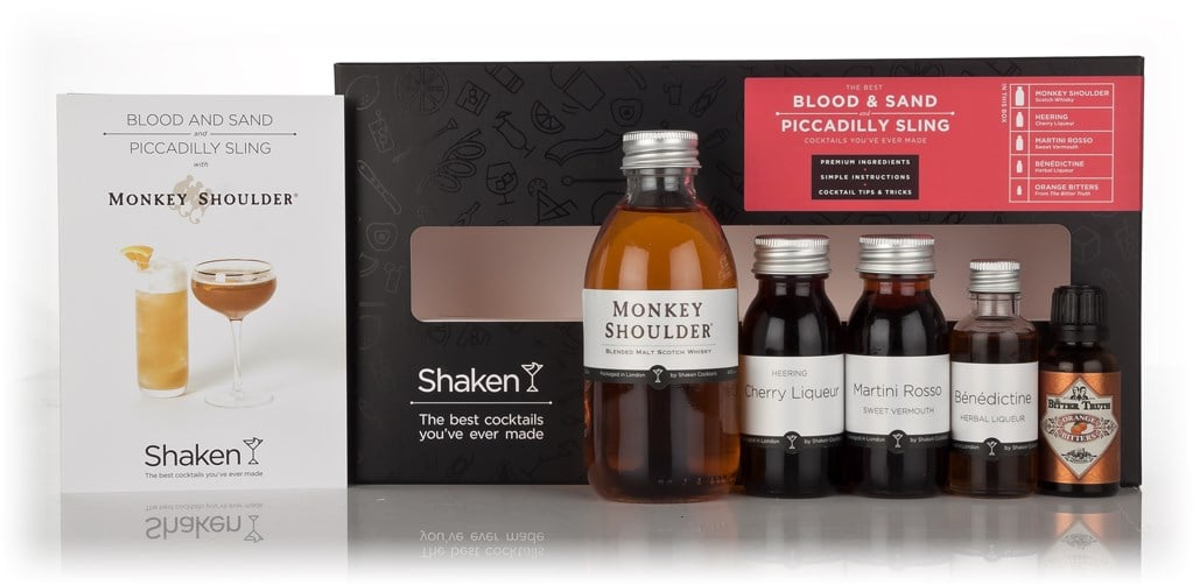 Shaken Blood & Sand and Piccadilly Sling Cocktail Set 37cl