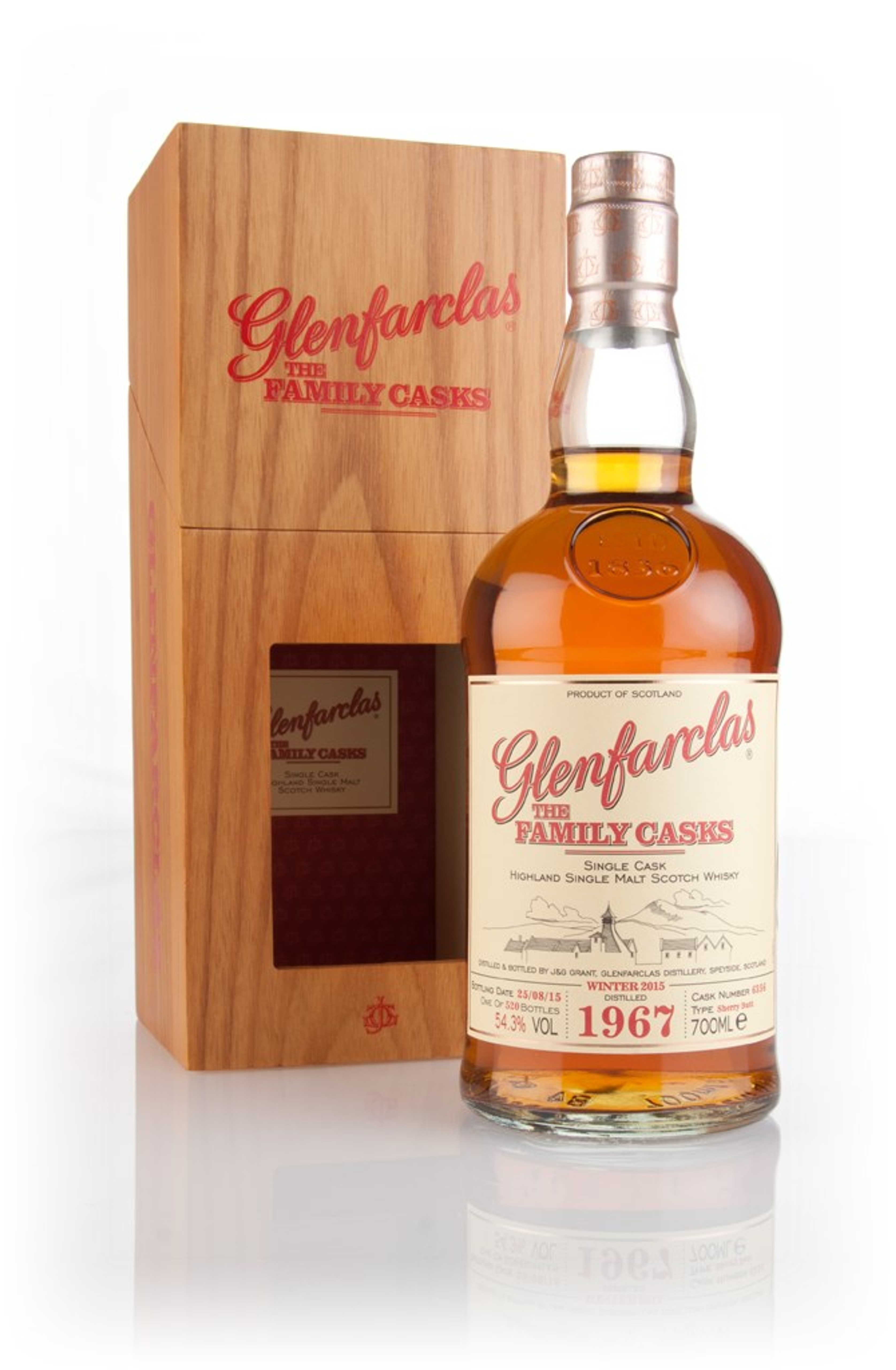 Glenfarclas 1967 (cask 6356) Family Cask Winter 2015 Release 70cl