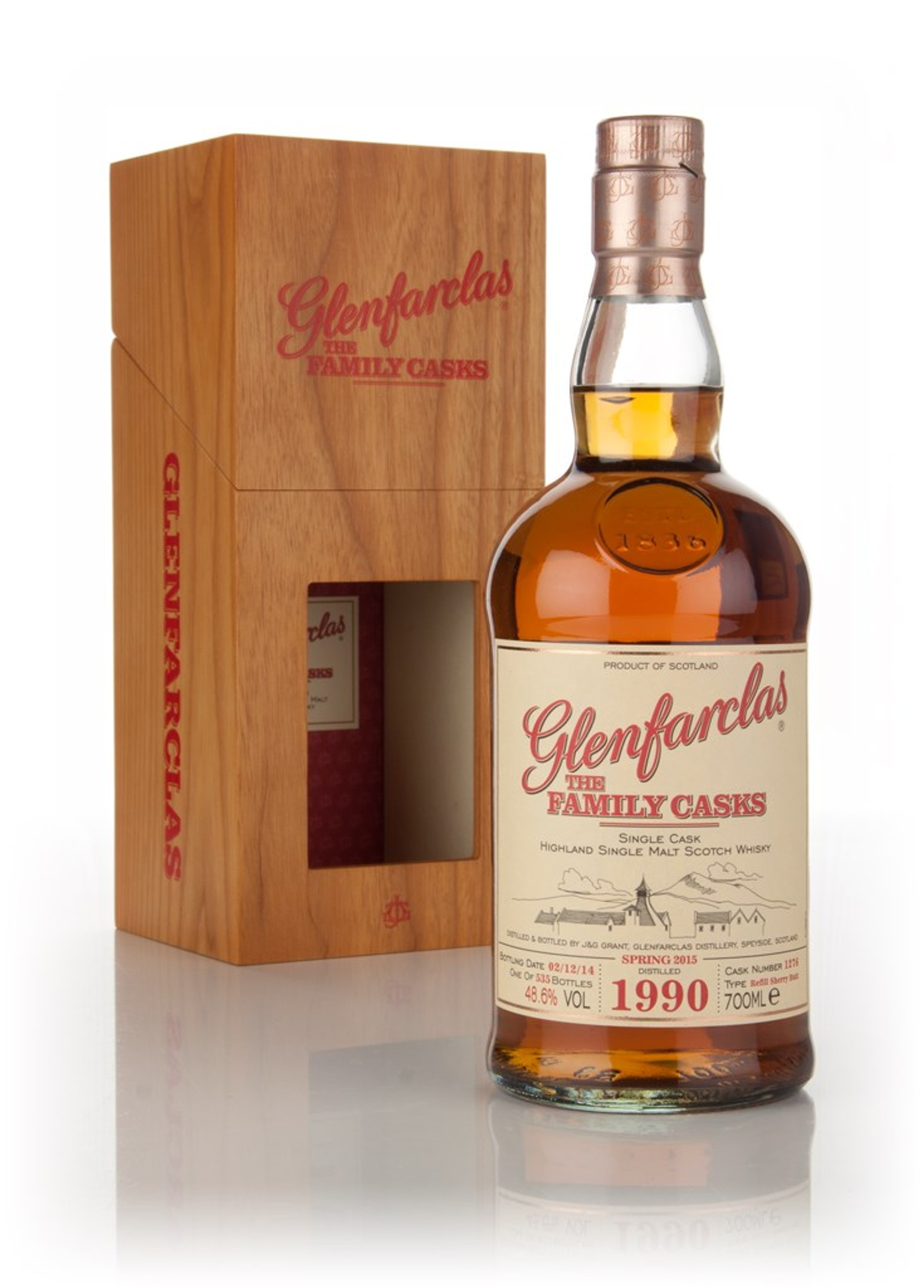 Glenfarclas 1990 (cask 1276) Family Cask Spring 2015 Release 70cl