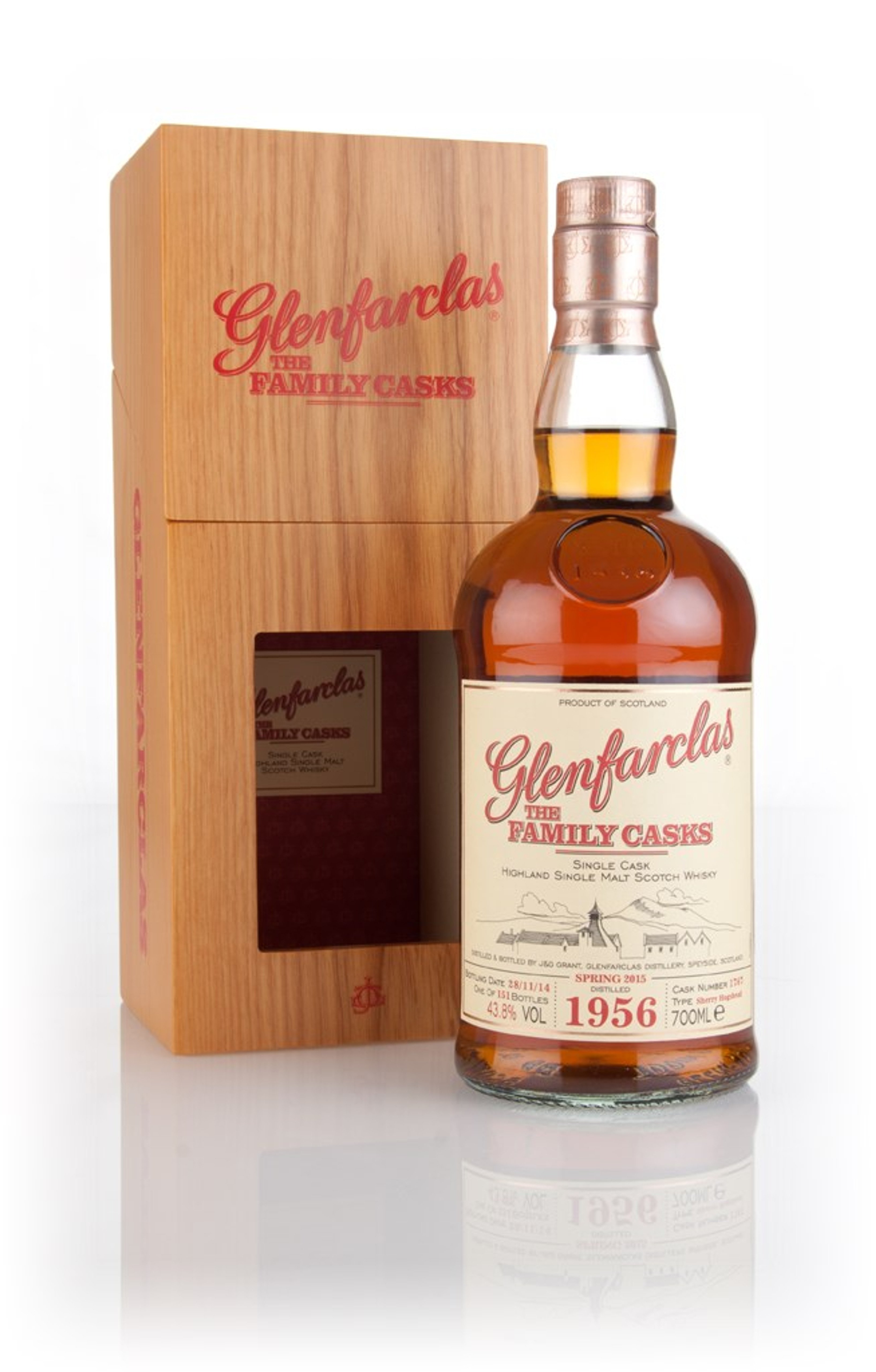 Glenfarclas 1956 (cask 1767) Family Cask Spring 2015 Release 70cl