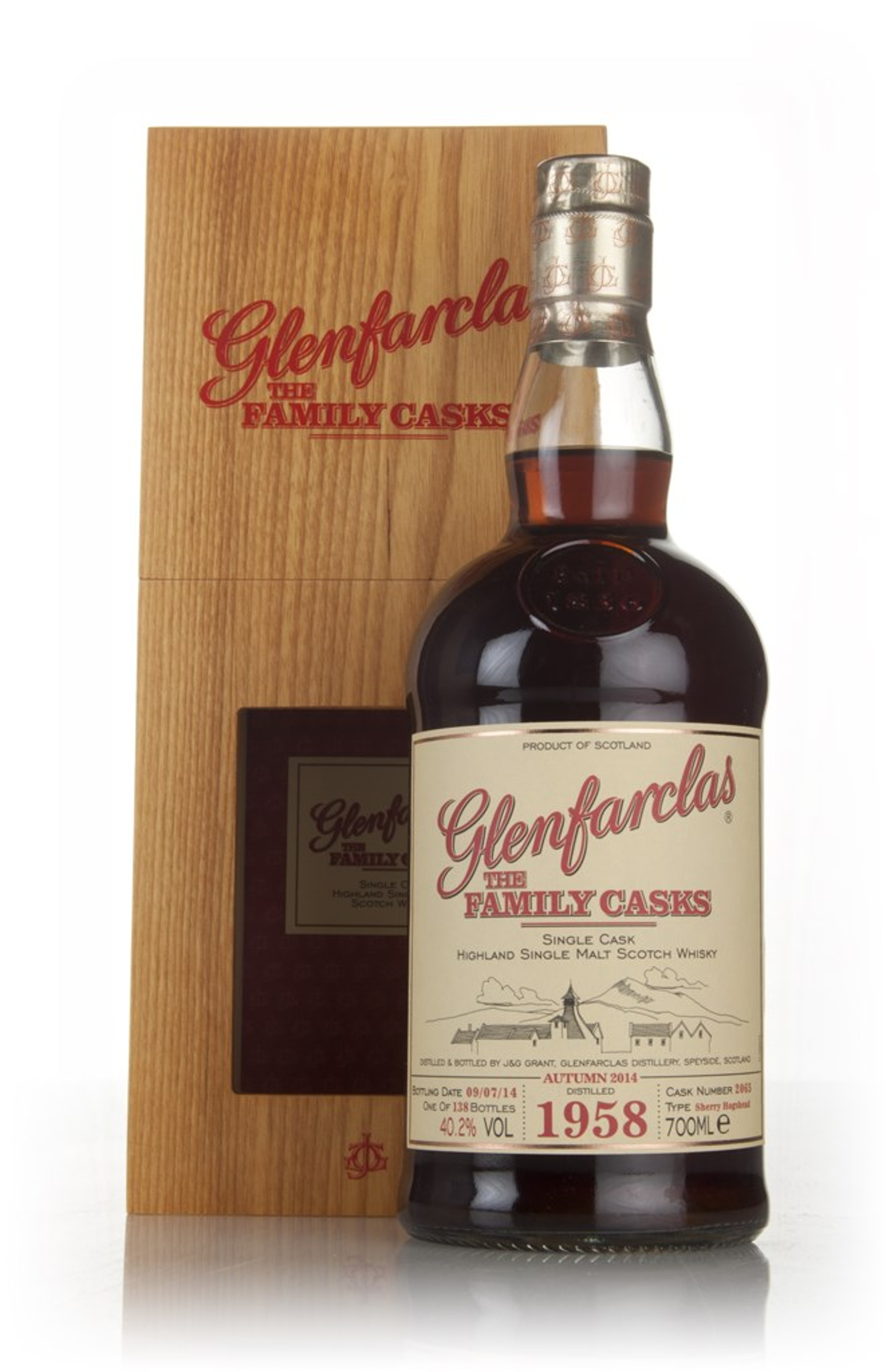 Glenfarclas 1958 (cask 2065) Family Cask Autumn 2014 Release 70cl