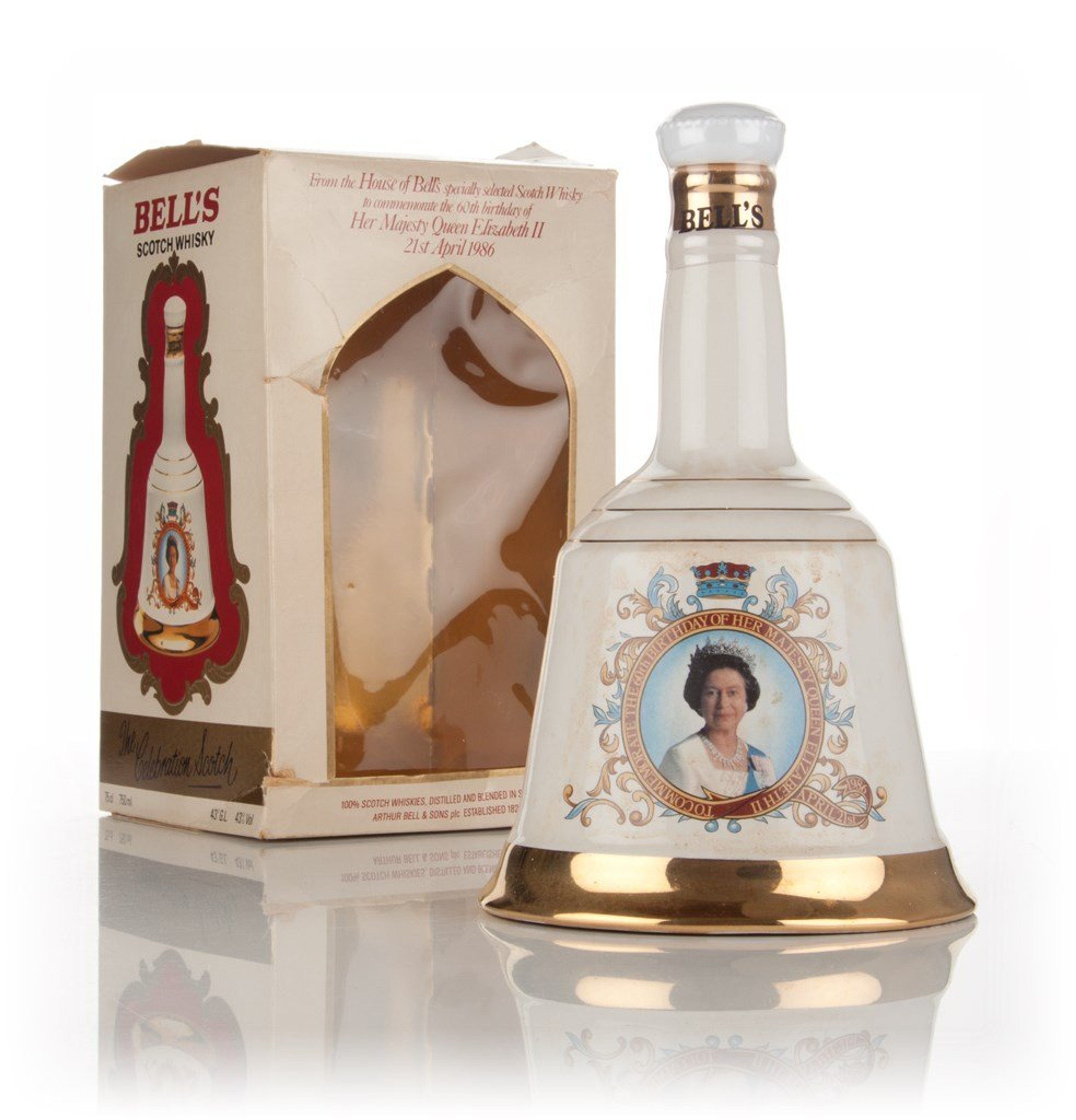 Bell's The Queen's 60th Birthday Decanter - 1986 75cl