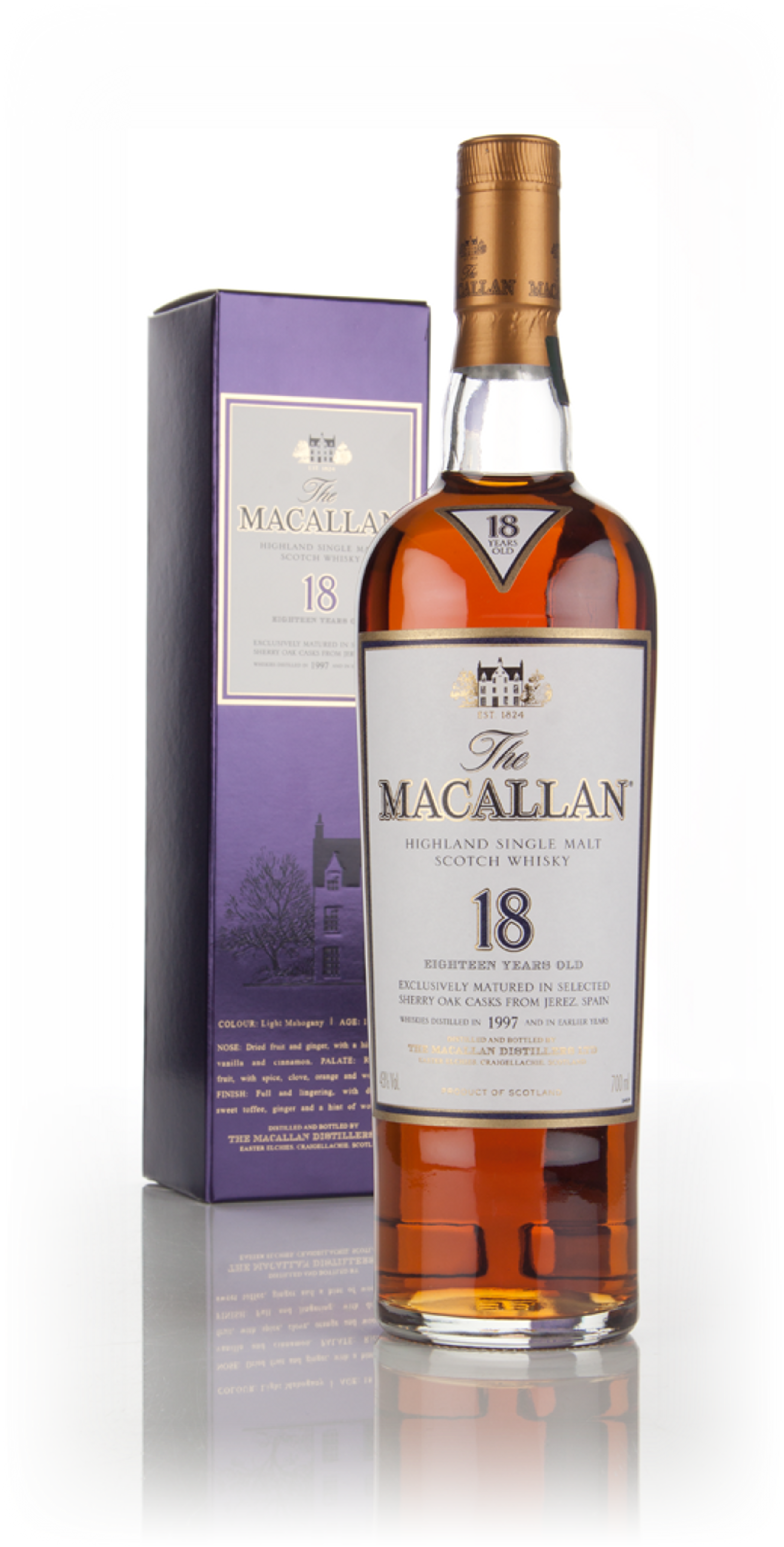 The Macallan 18 Year Old 1997 Sherry Oak 70cl Whisky