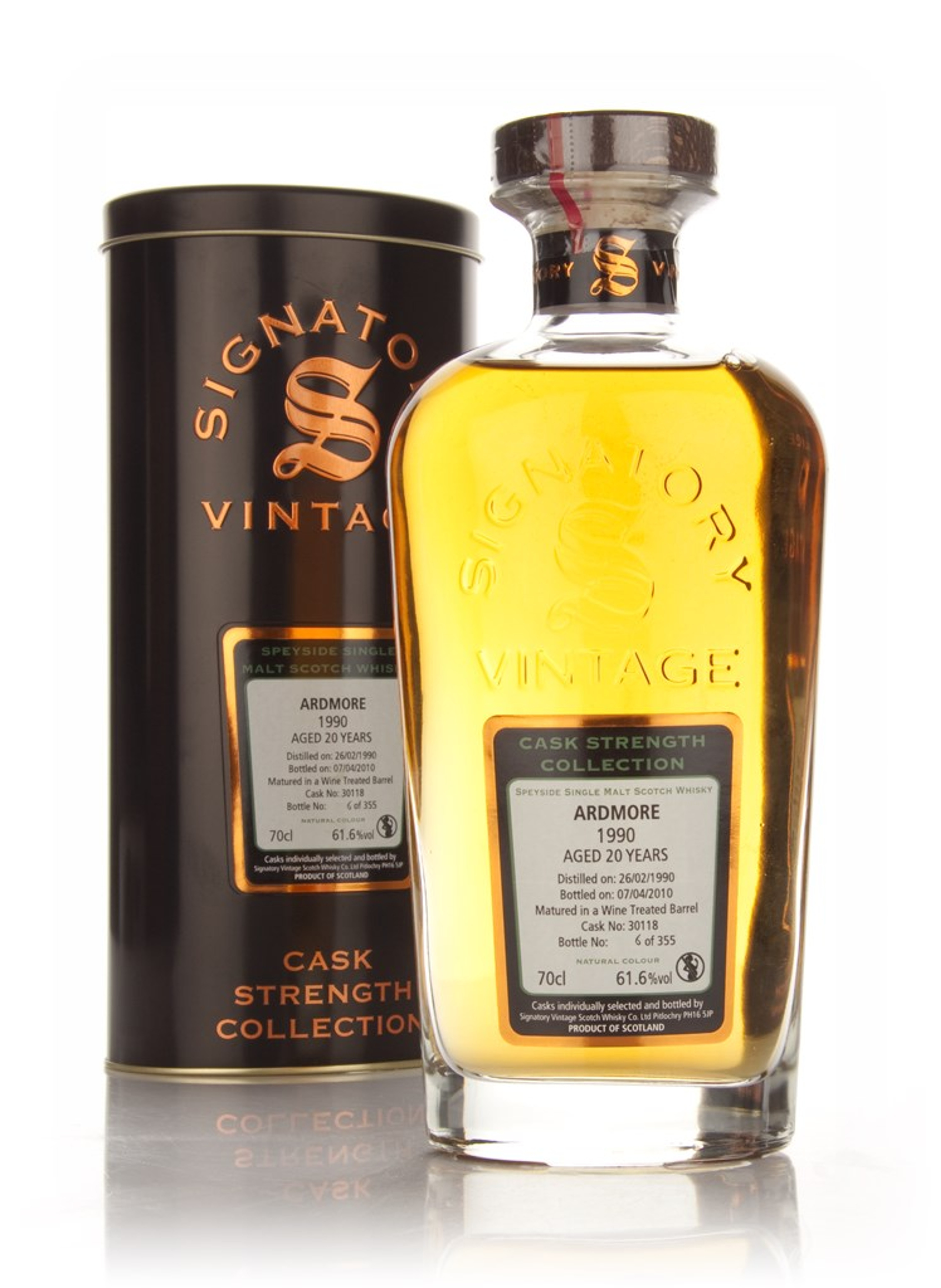 Ardmore 20 Year Old 1990 - Cask Strength Collection (Signatory) 70cl