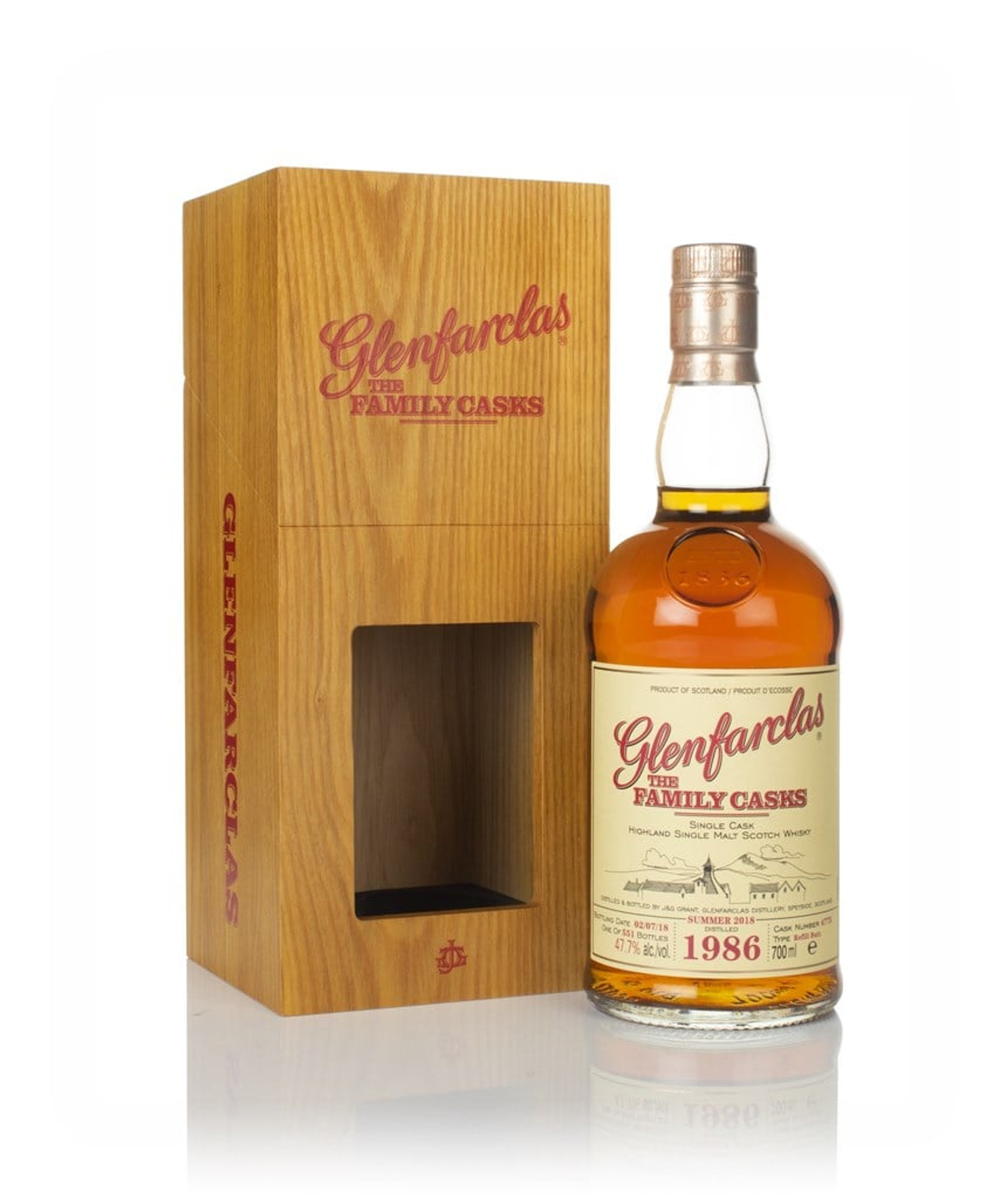 Glenfarclas 1986 (cask 4775) Family Cask Summer 2018 Release 70cl
