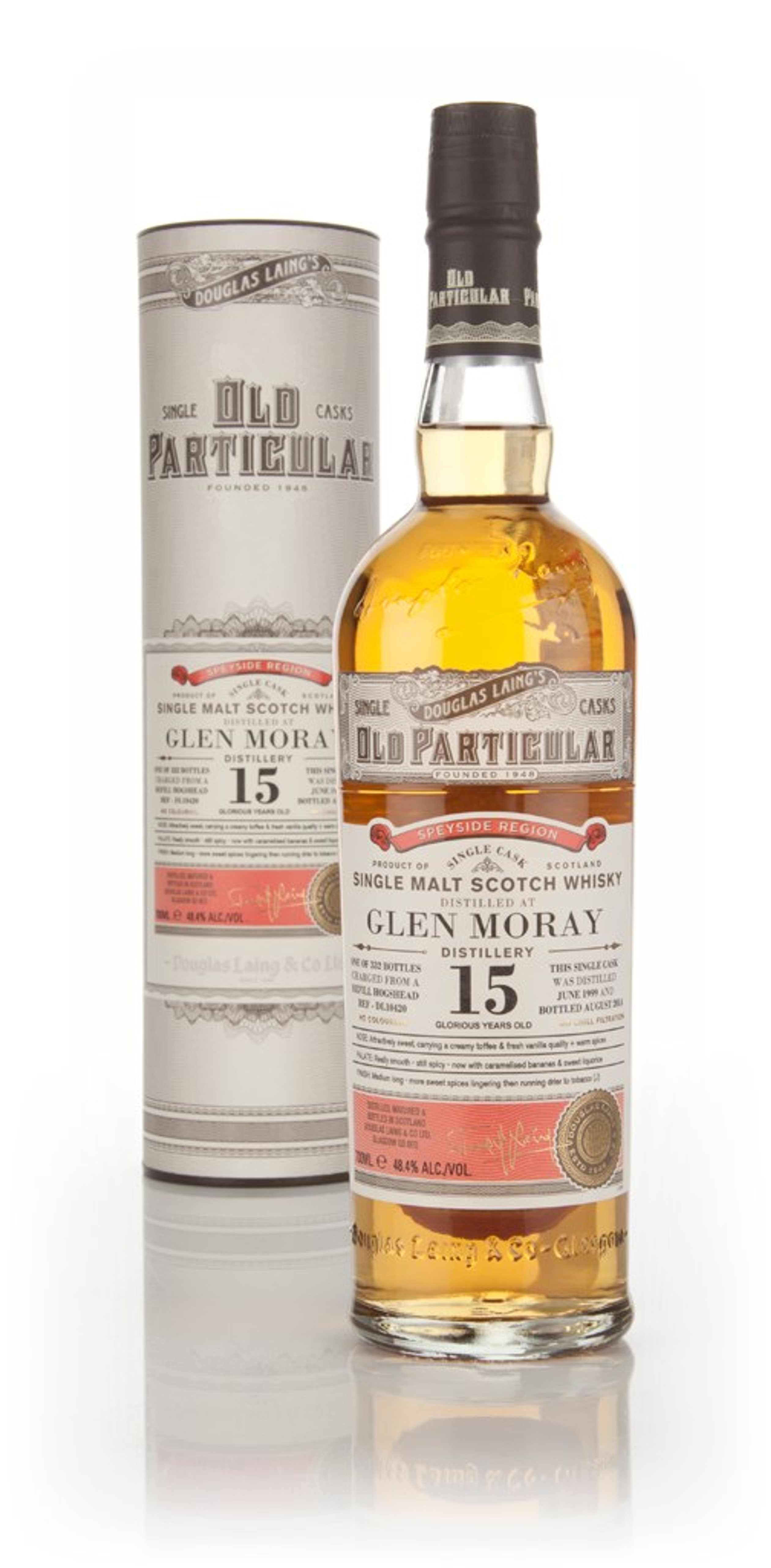Glen Moray 15 Year Old 1999 (cask 10420) - Old Particular (Douglas Laing) 70cl