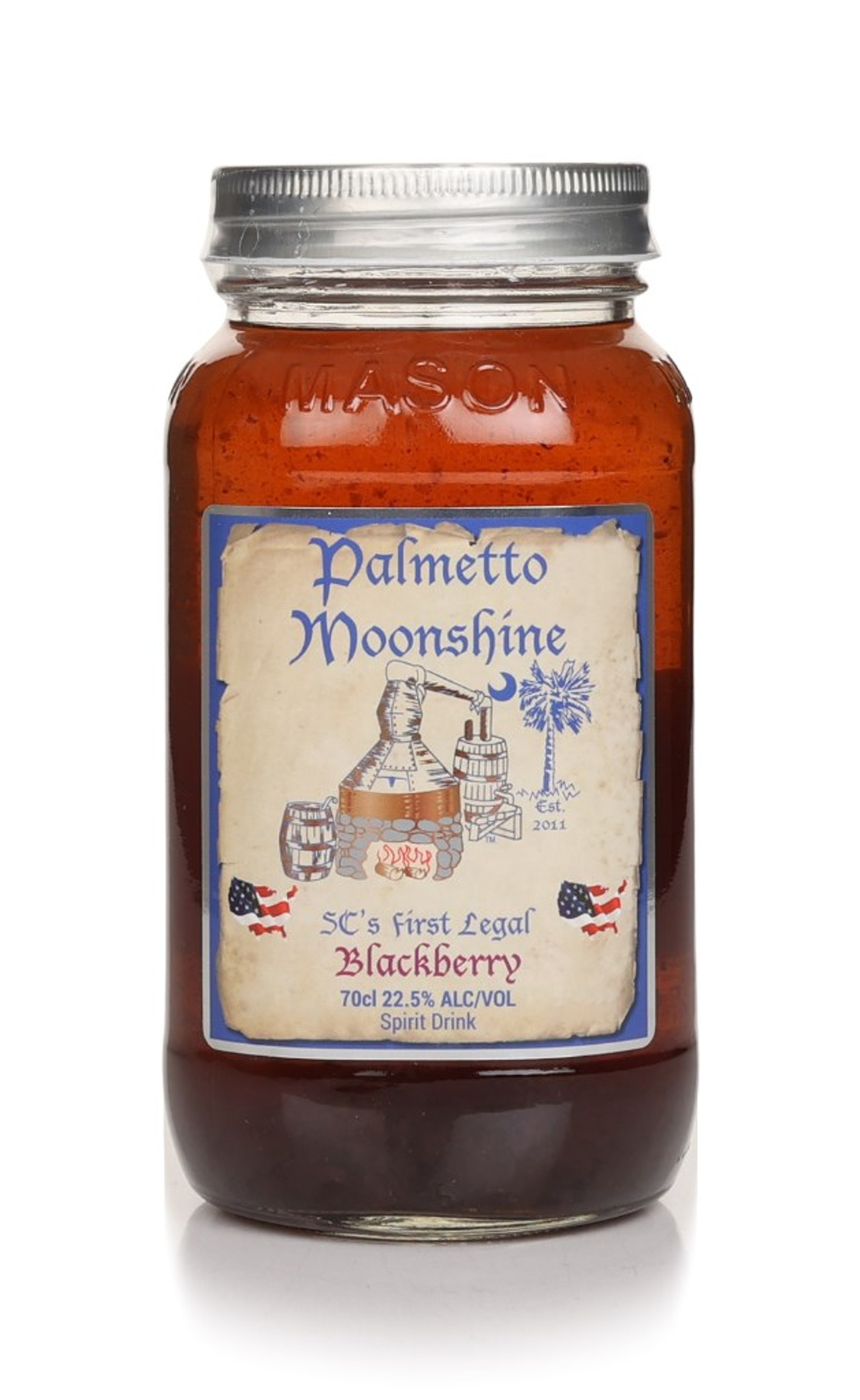 Palmetto Moonshine Blackberry 70cl