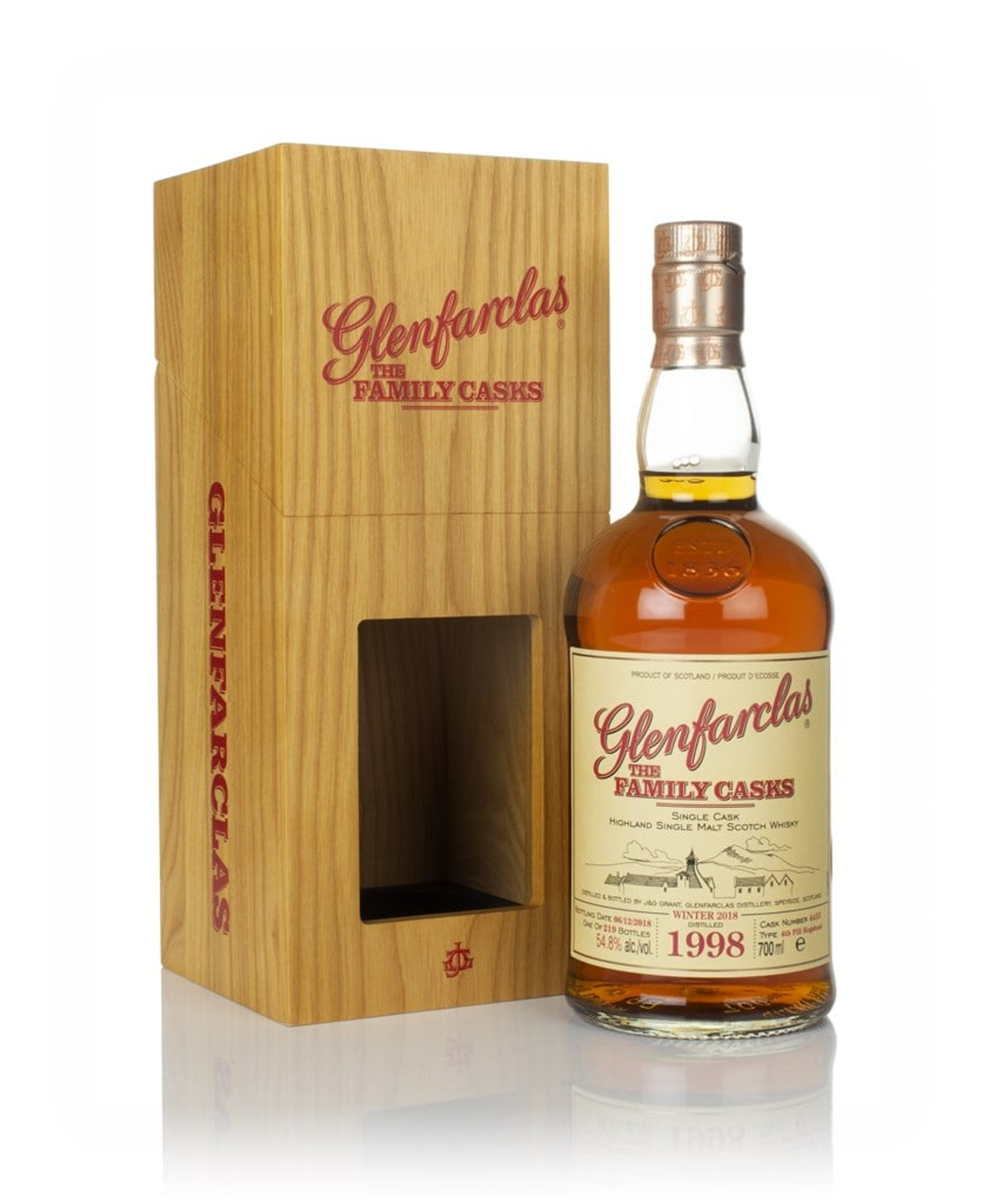 Glenfarclas 1998 (cask 4455) Family Cask Winter 2018 Release 70cl
