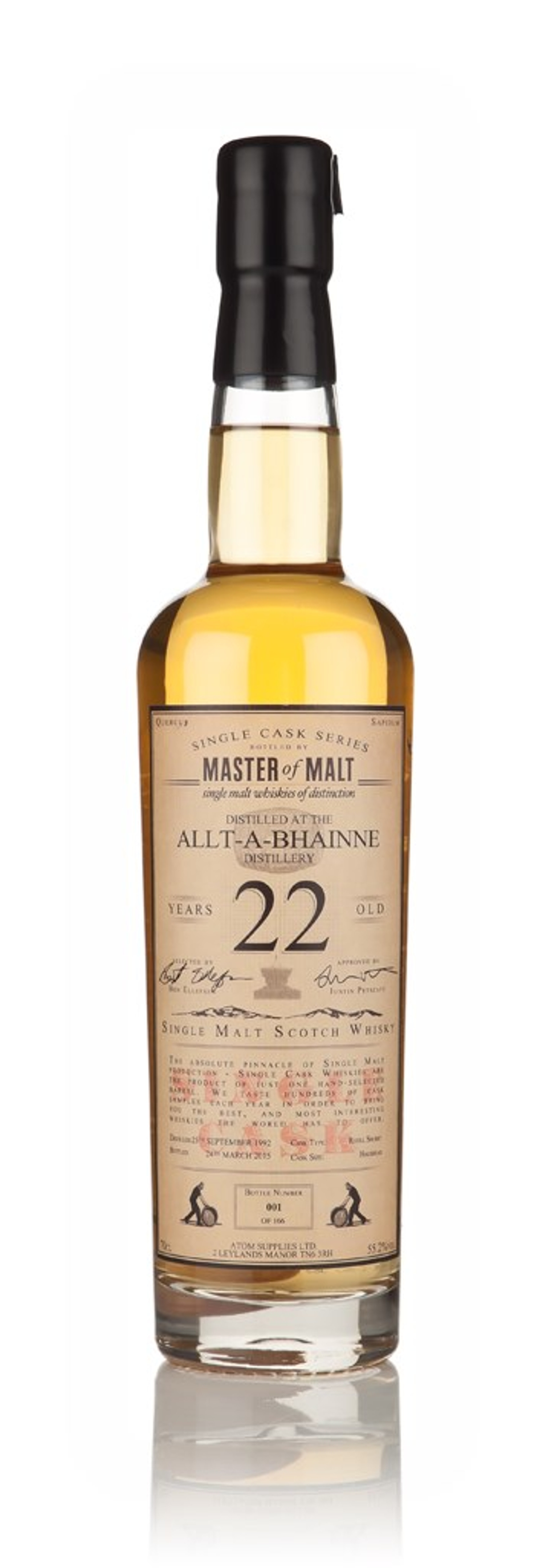 Allt-á-Bhainne 22 Year Old 1992 - Single Cask (Master of Malt) 70cl