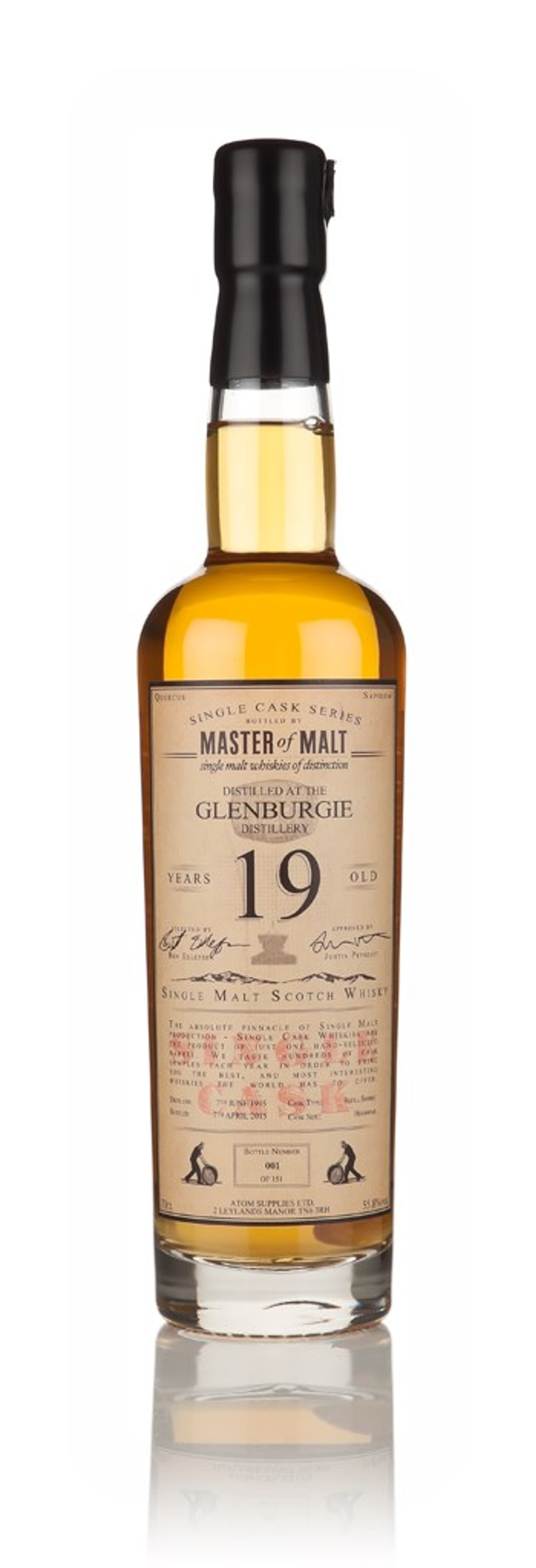 Glenburgie 19 Year Old 1995 - Single Cask (Master of Malt) 70cl