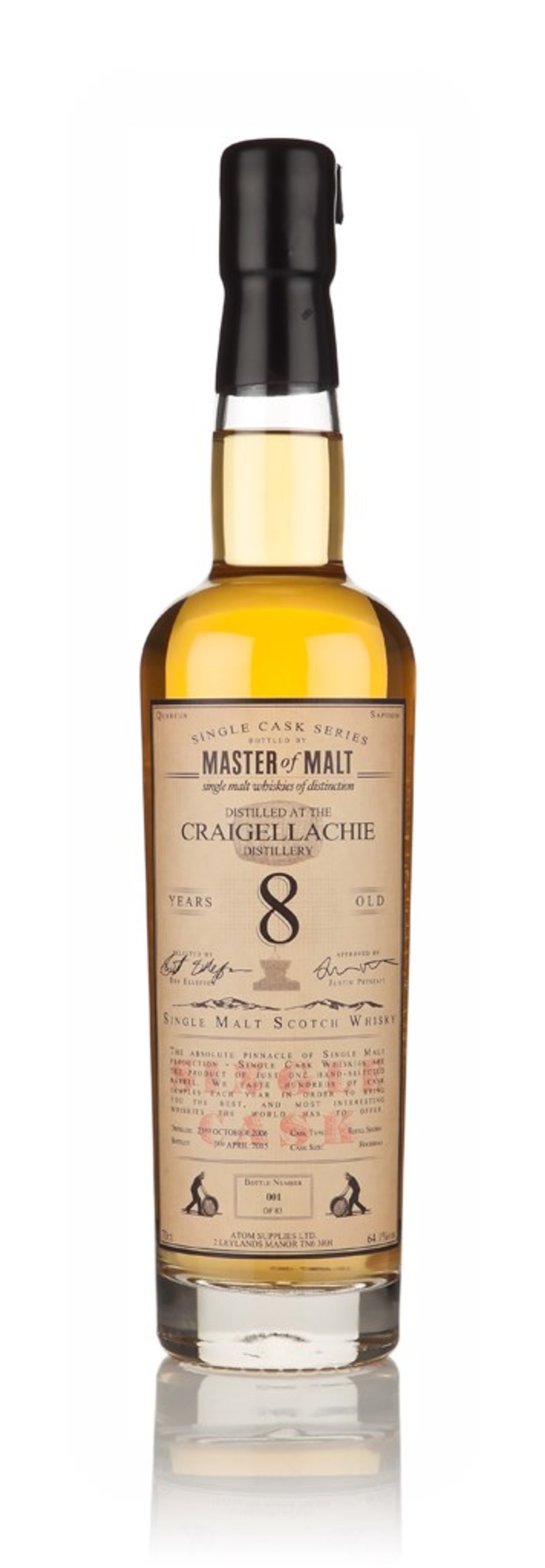 Craigellachie 8 Year Old 2006 - Single Cask (Master of Malt) 70cl