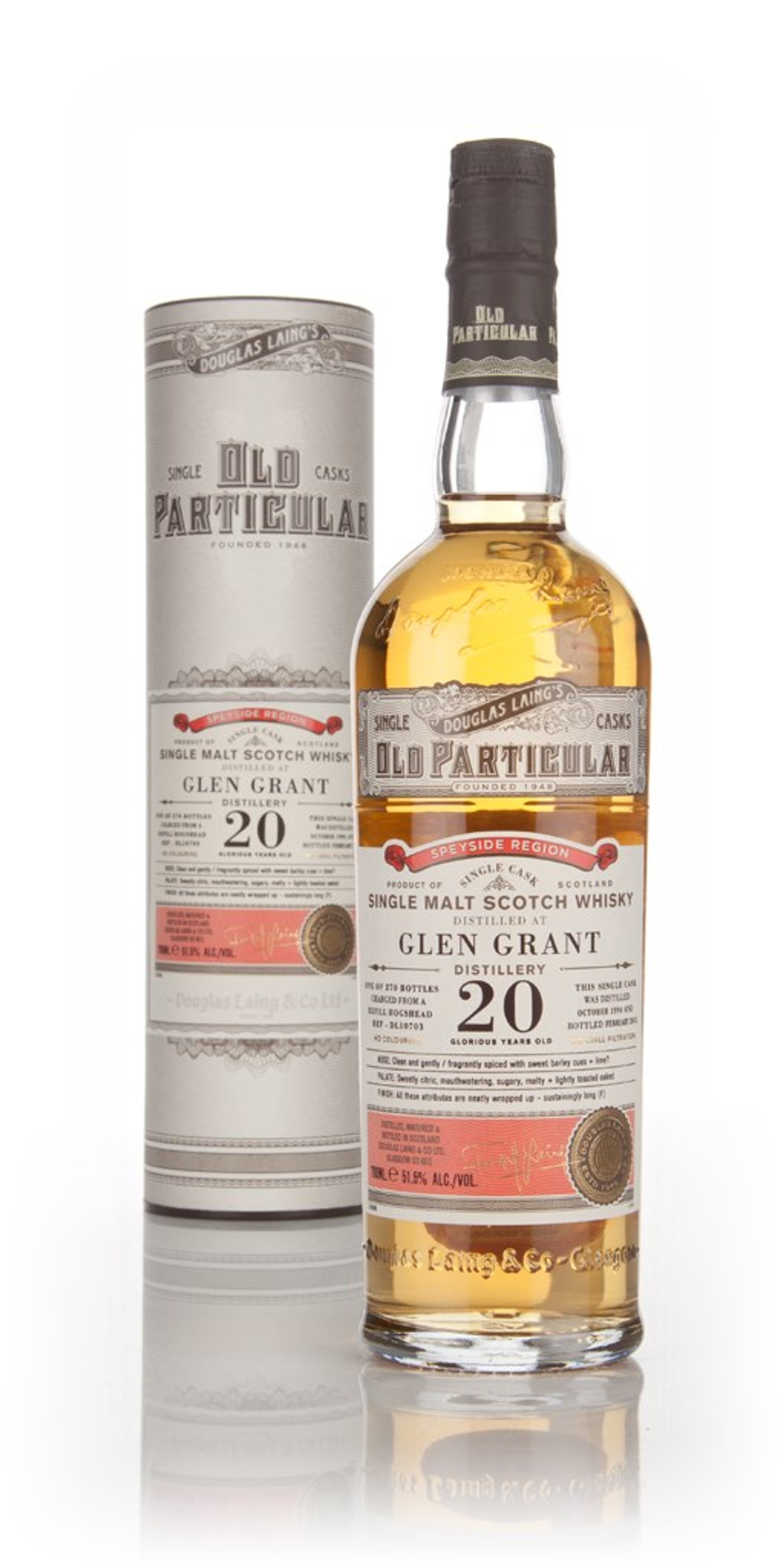 Glen Grant 20 Year Old 1994 (cask 10703) - Old Particular (Douglas Laing) 70cl