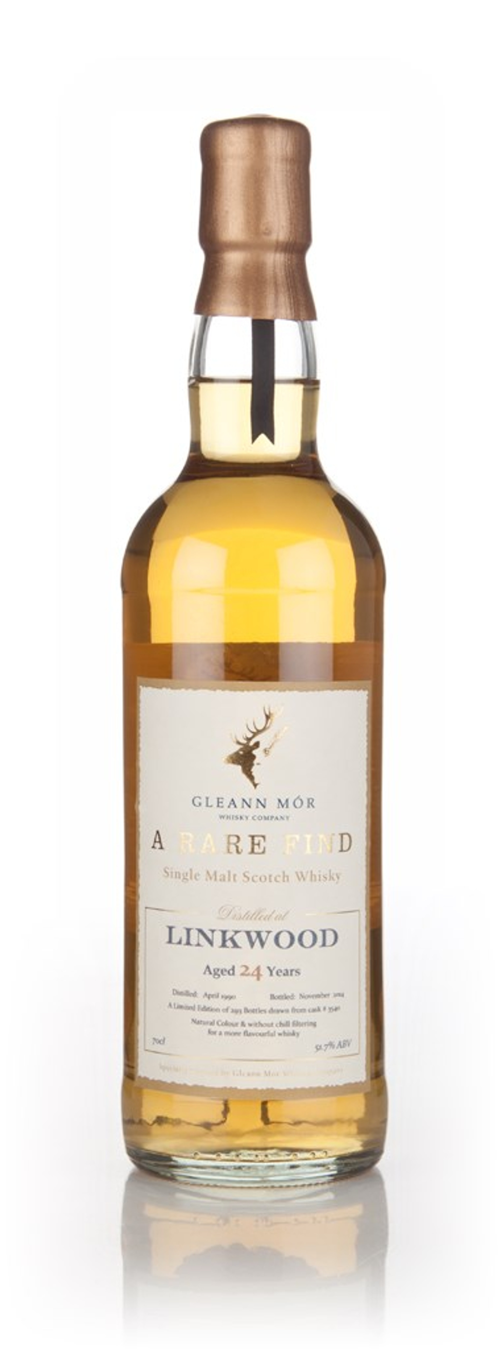 Linkwood 24 Year Old 1990 (cask 3540) - A Rare Find (Gleann Mór) 70cl