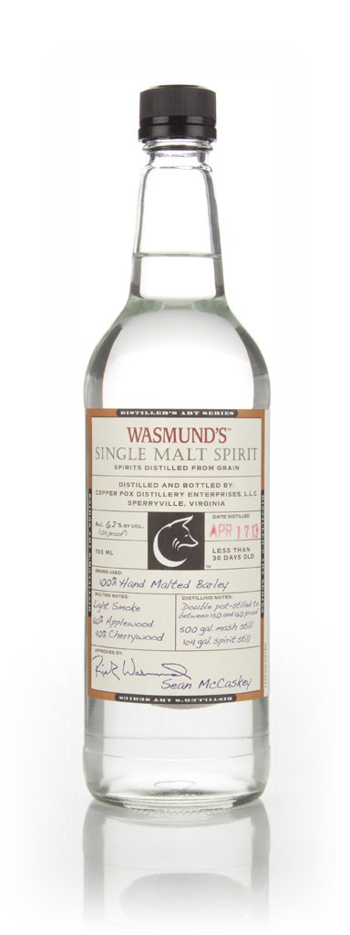 Wasmund's Single Malt Spirit 70cl