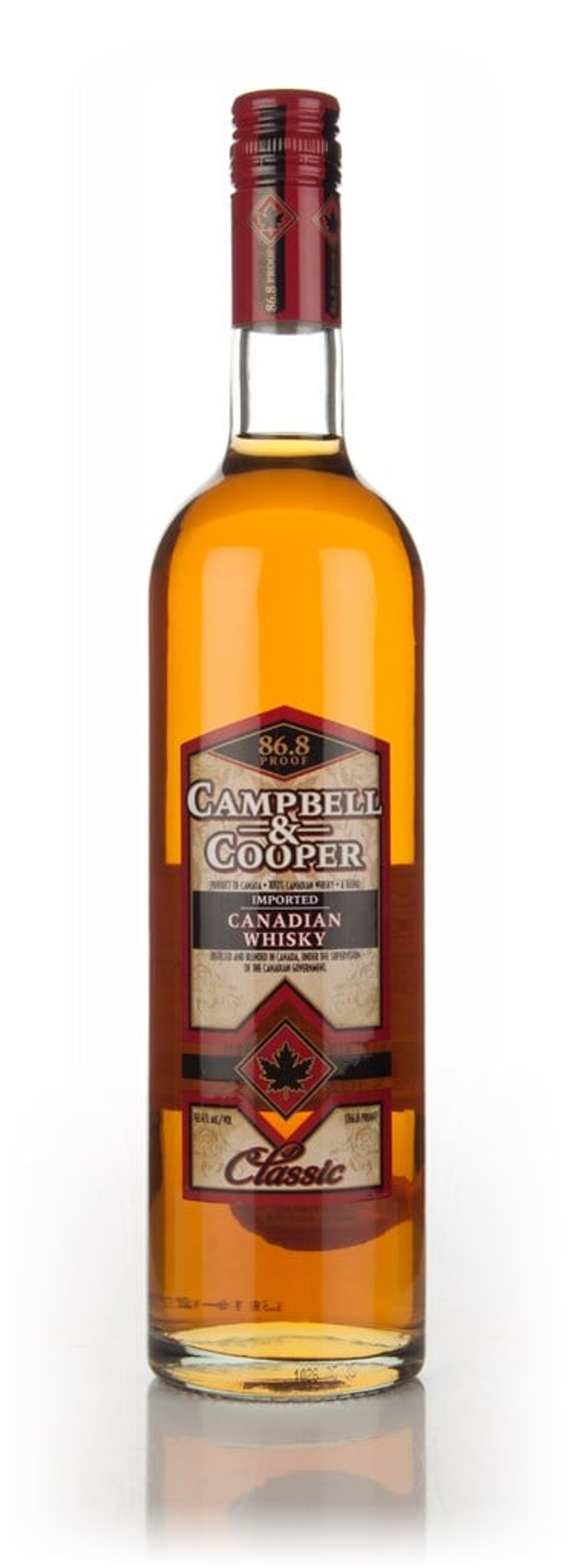 Campbell & Cooper Classic Canadian Whisky 75cl