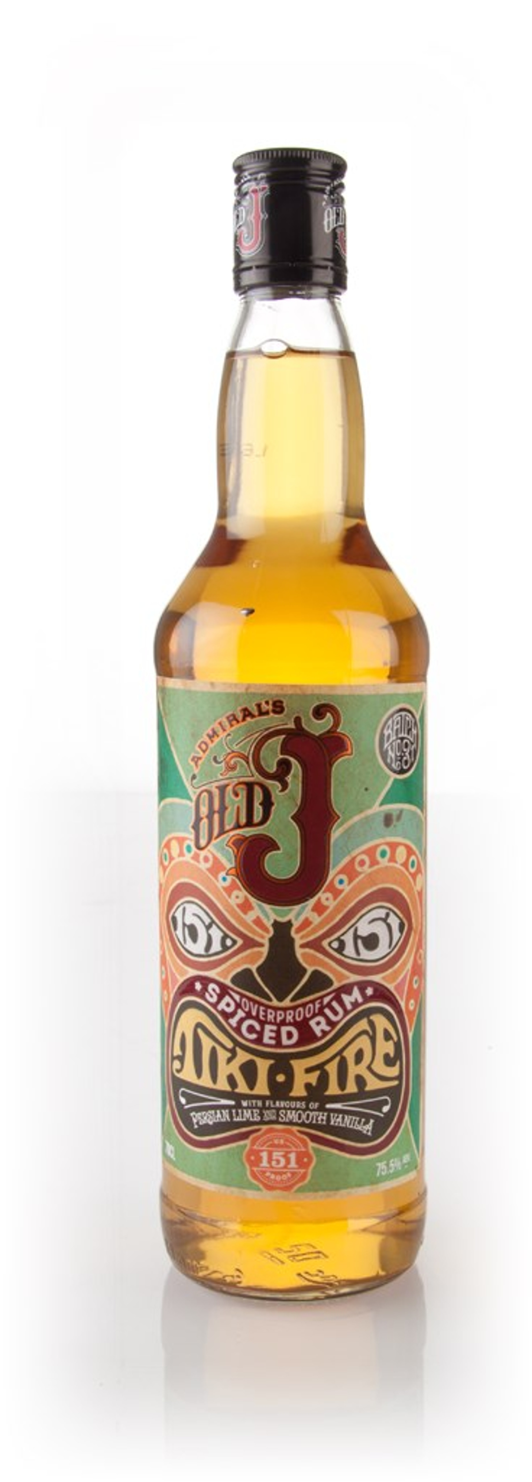 Admiral Vernon's Old J Tiki Fire Spiced Rum 70cl