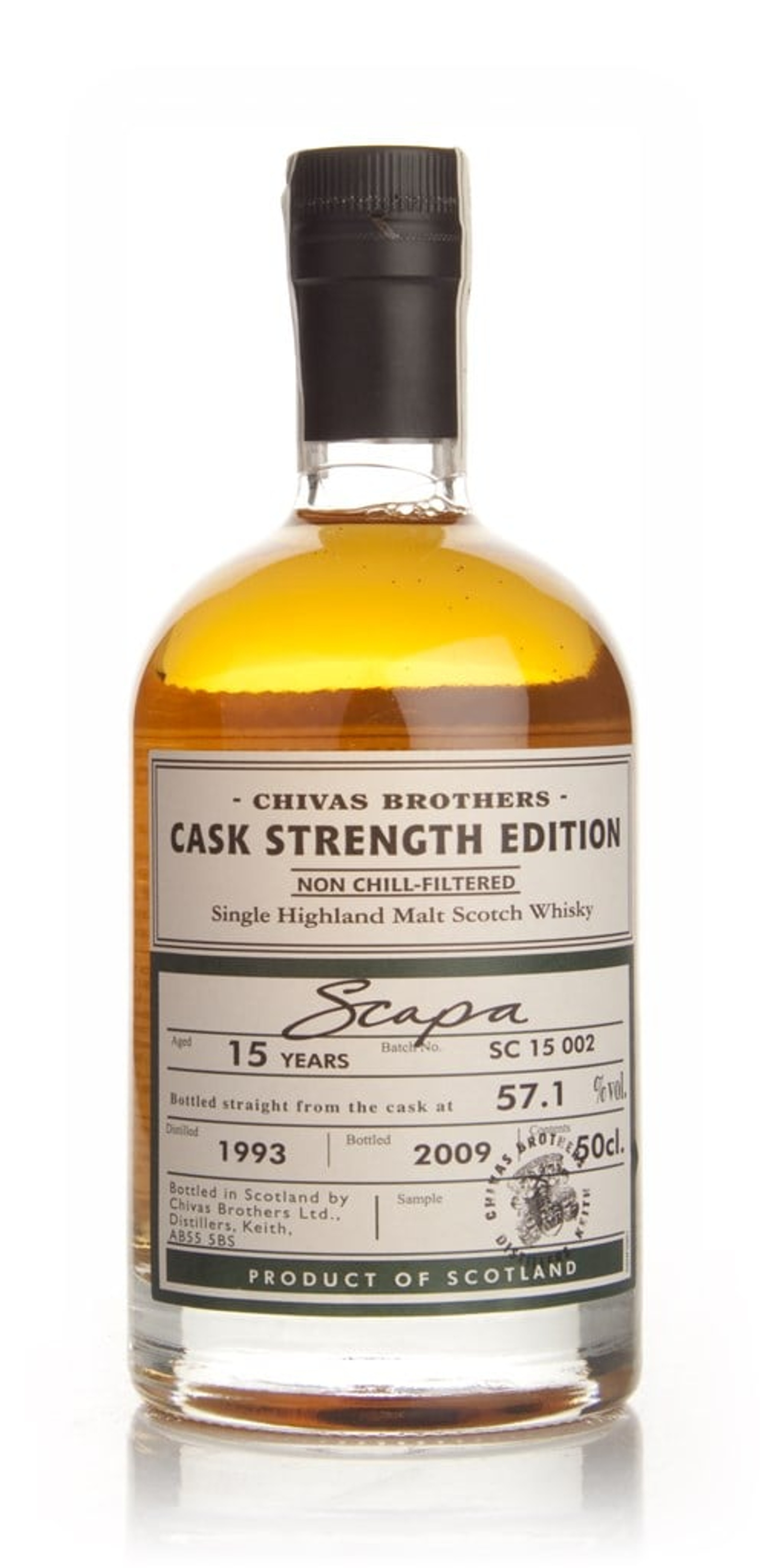 Scapa 15 Year Old 1993 - Cask Strength Edition (Chivas Brothers) 50cl