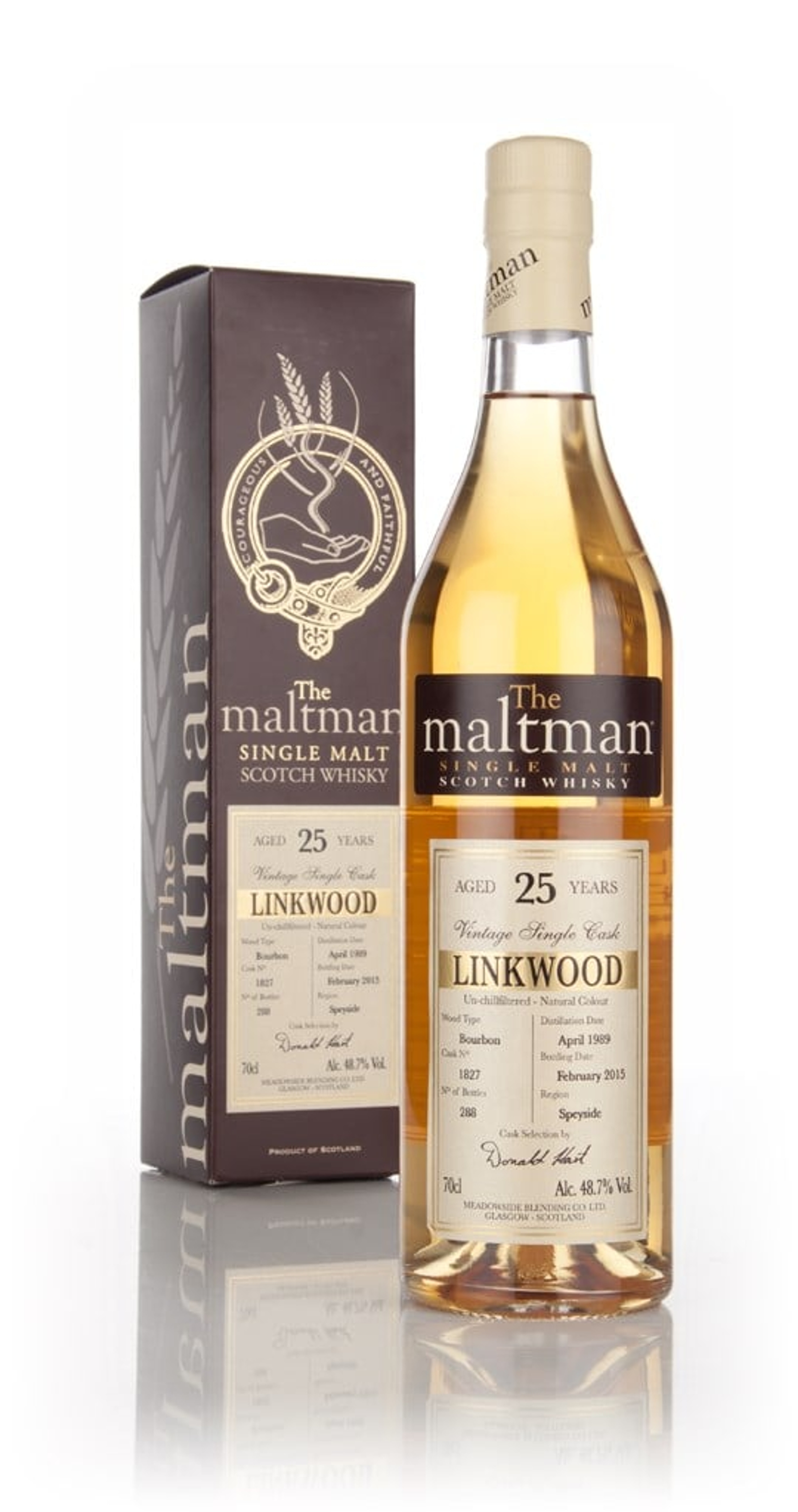 Linkwood 25 Year Old 1989 (cask 1827) - The Maltman 70cl