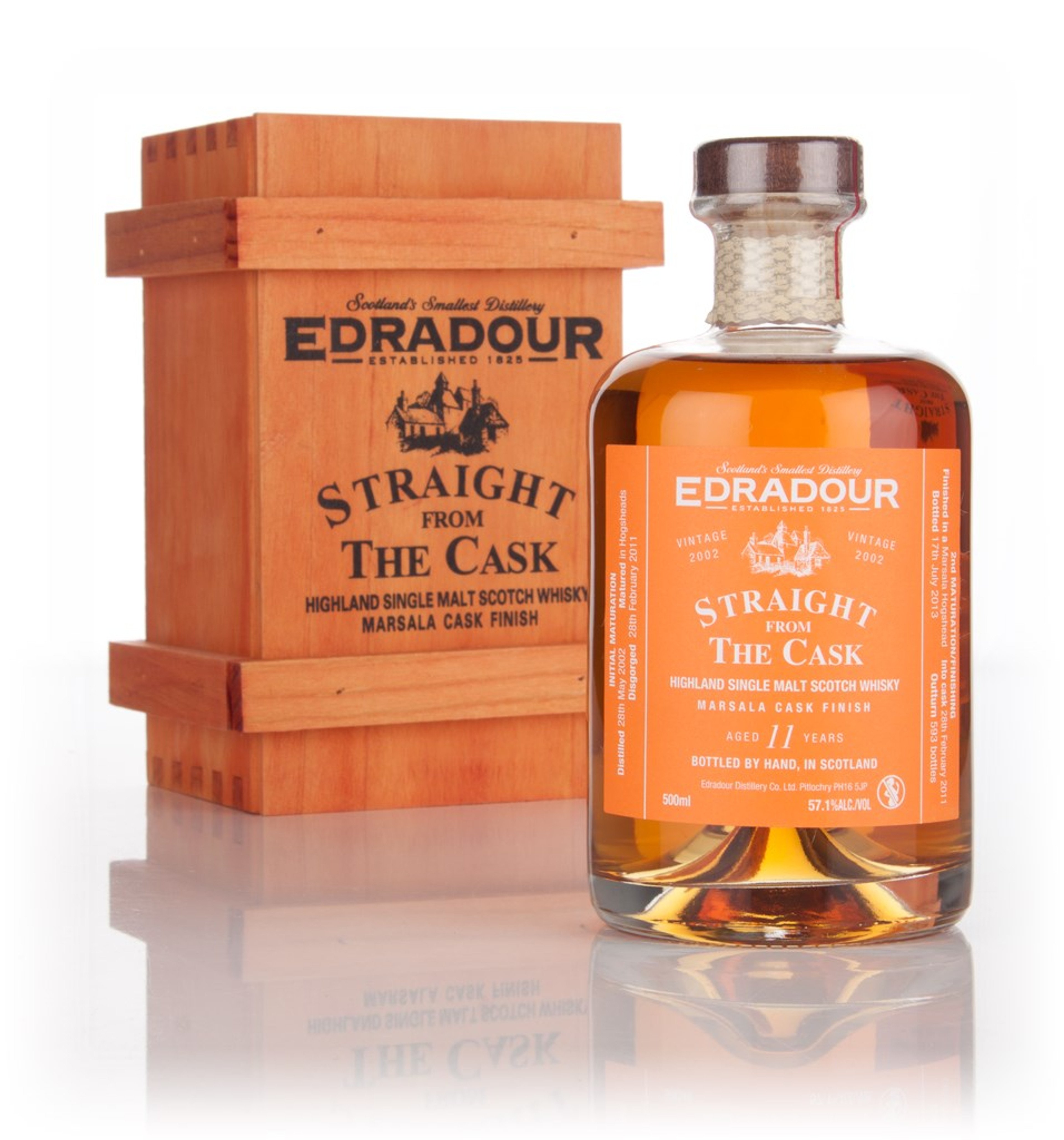 Edradour 11 Year Old 2002 Marsala Cask Finished - Straight from the Cask (57.1%) 50cl