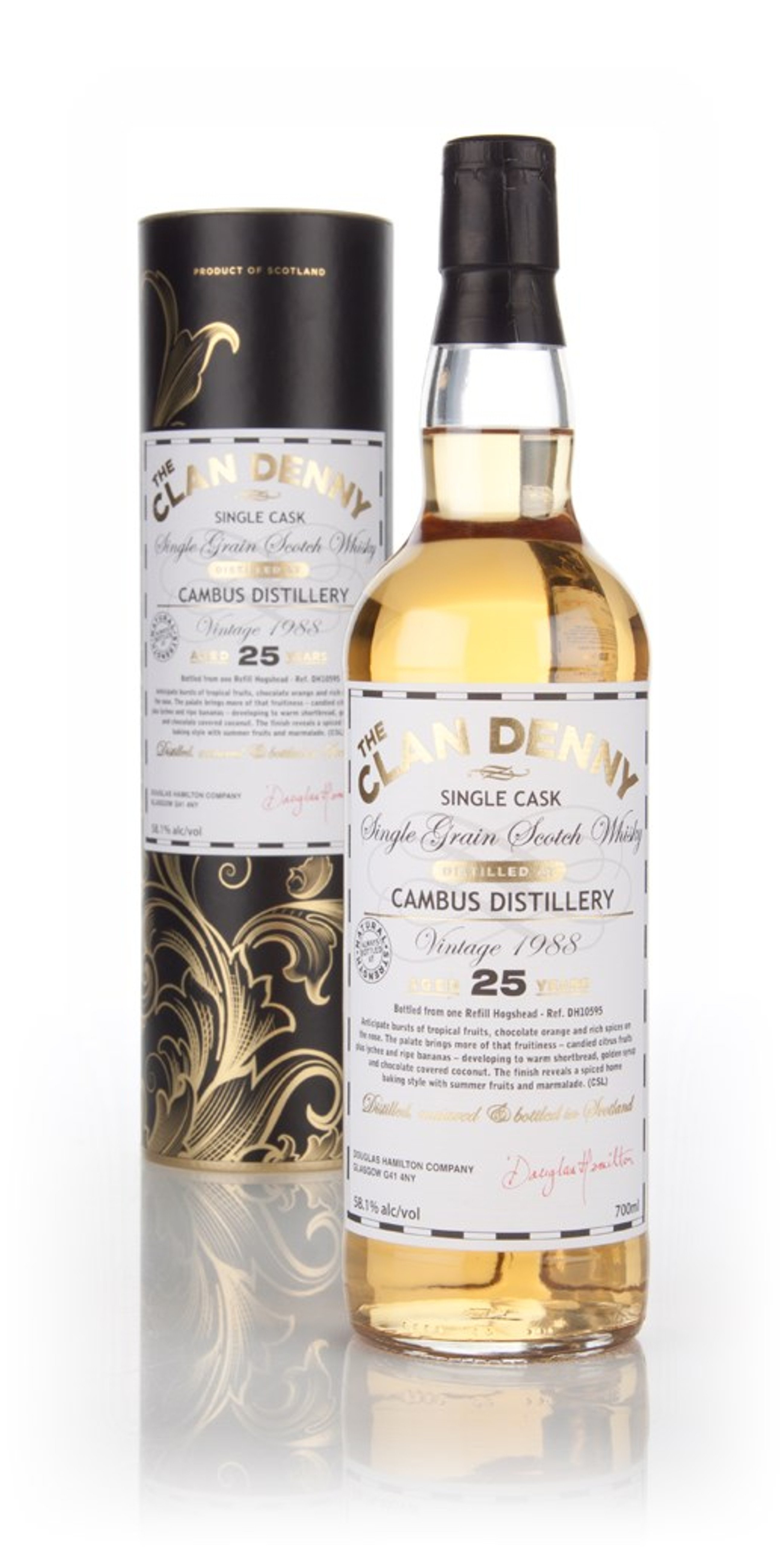 Cambus 25 Year Old 1988 (cask 10595) - The Clan Denny (Douglas Laing) 70cl