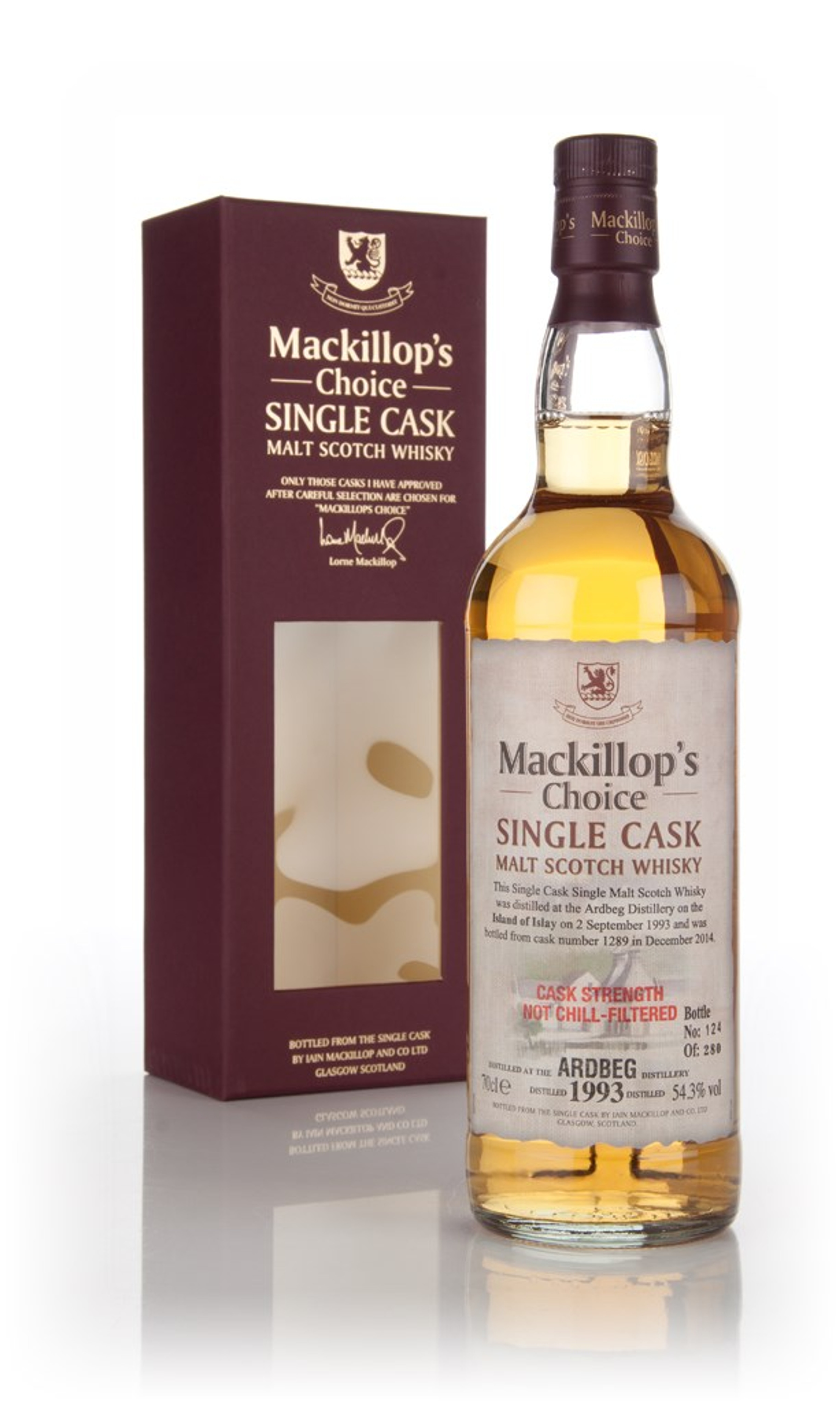 Ardbeg 21 Years Old 1993 (cask 1289) - Mackillop's Choice 70cl
