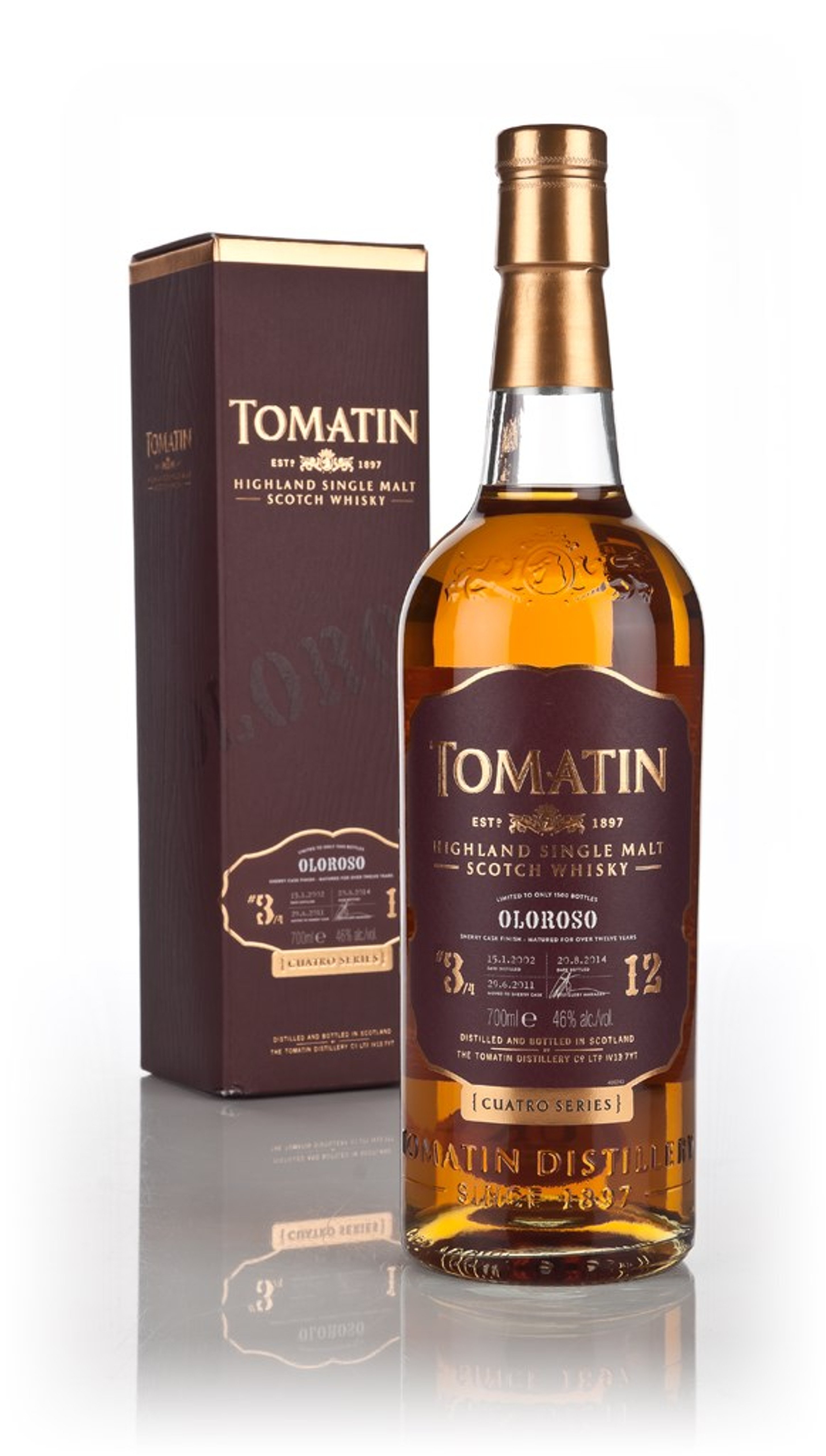 Tomatin 12 Year Old 2002 - Cuatro - #3: Oloroso Sherry Cask Finish 70cl