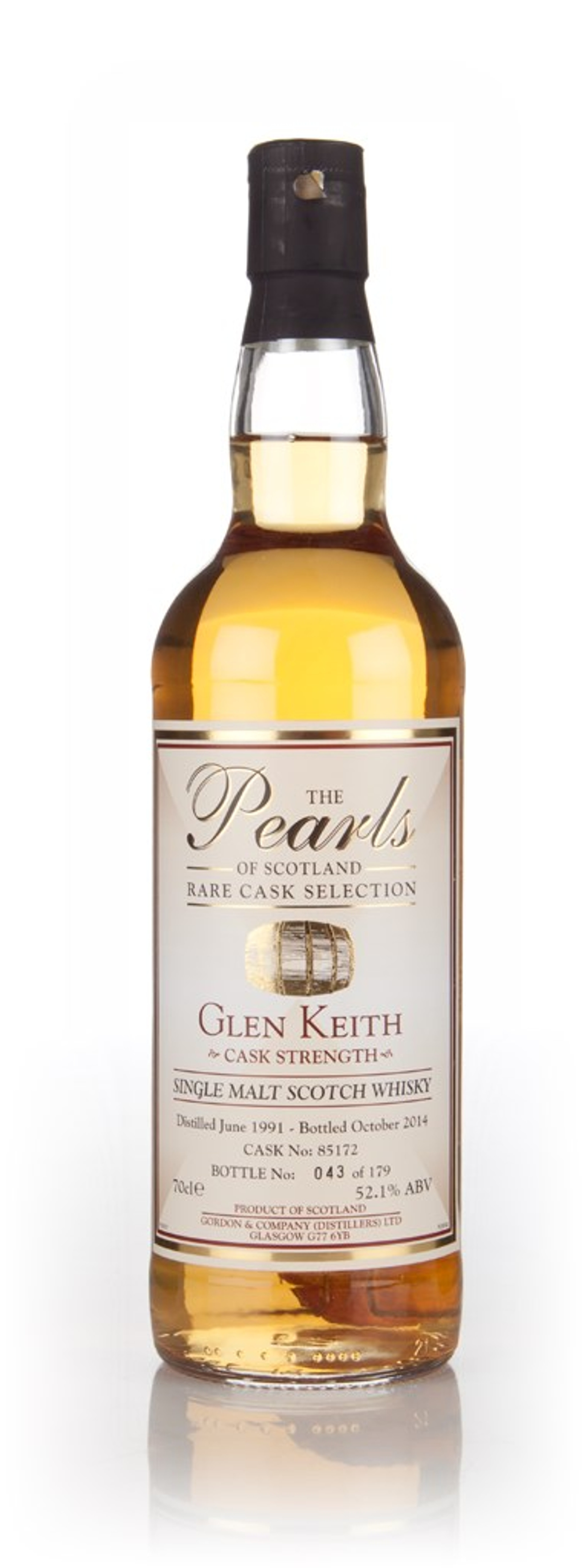 Glen Keith 23 Year Old 1991 (cask 85172) - Pearls Of Scotland (Gordon & Company) 70cl