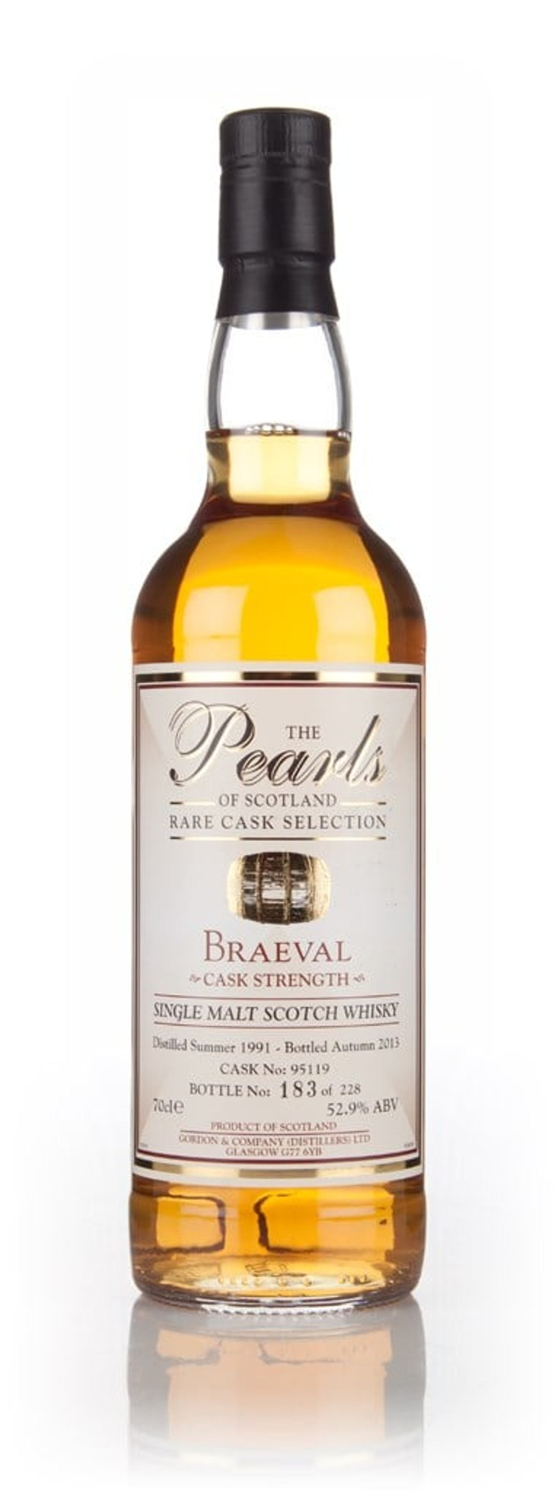 Braeval 1991 (bottled 2013) (cask 95119) - Pearls Of Scotland (Gordon & Company) 70cl