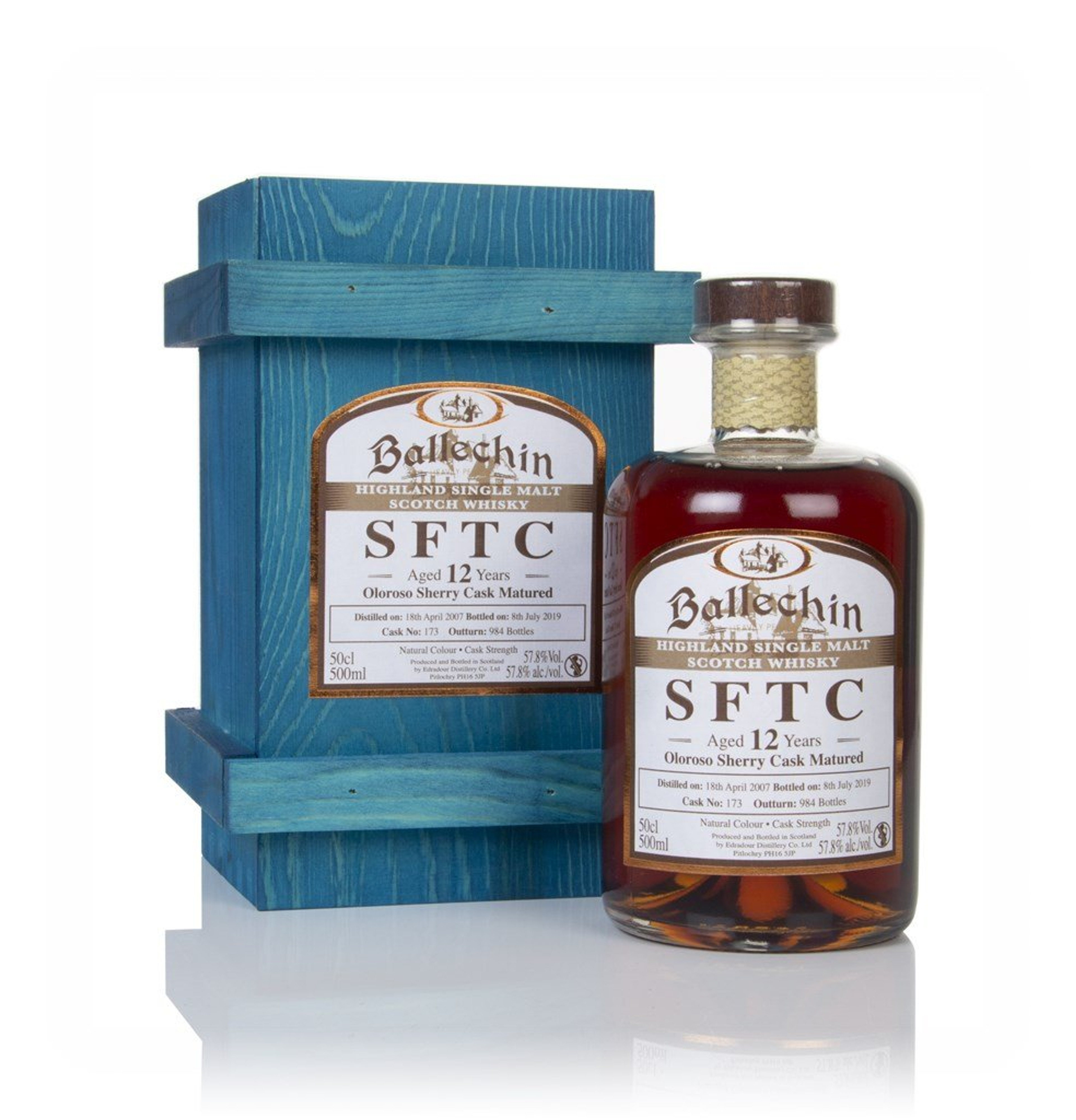 Ballechin 12 Year Old 2007 (cask 173) - Straight From The Cask 50cl