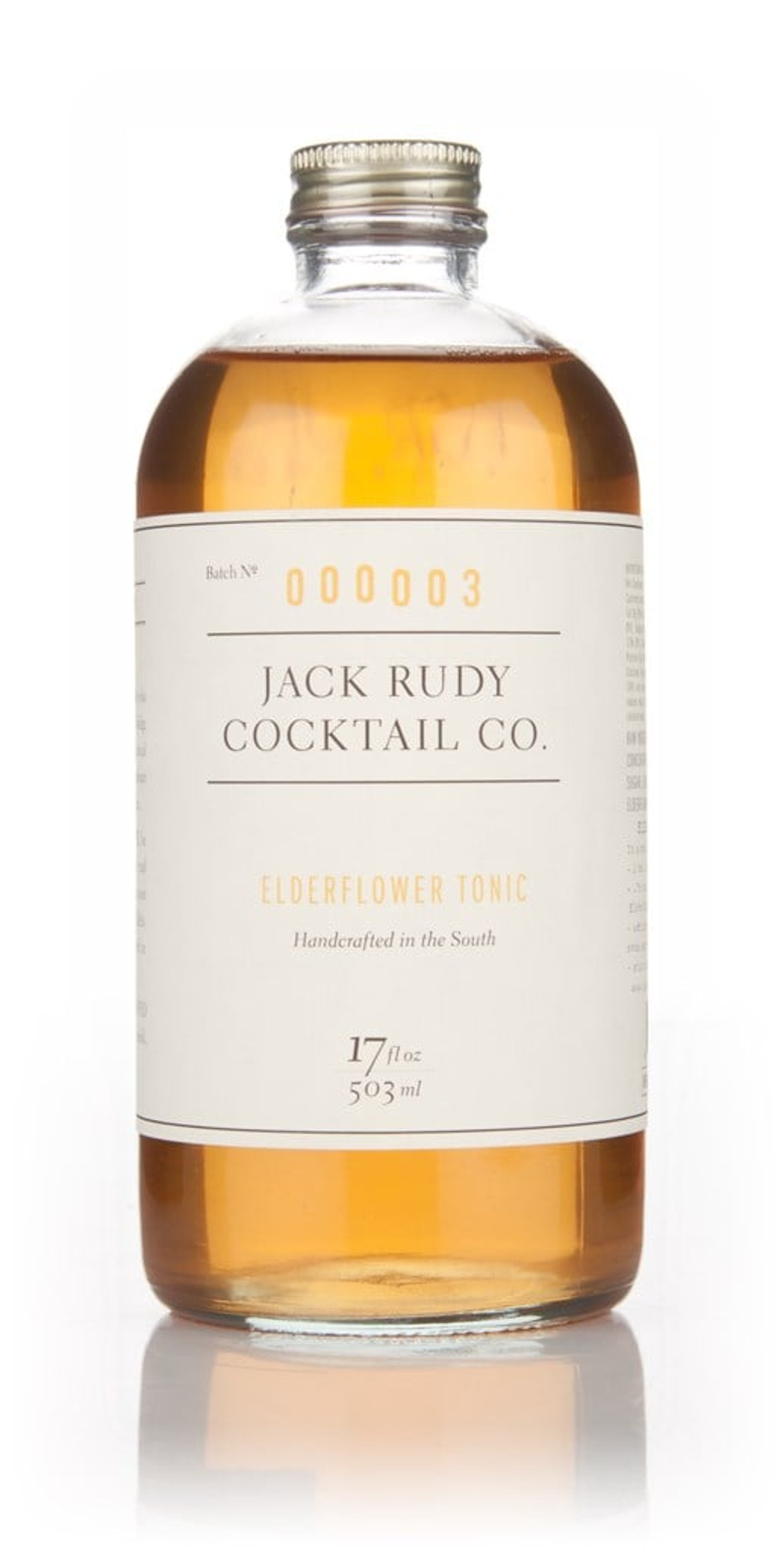 Jack Rudy Cocktail Co. Elderflower Tonic 50cl