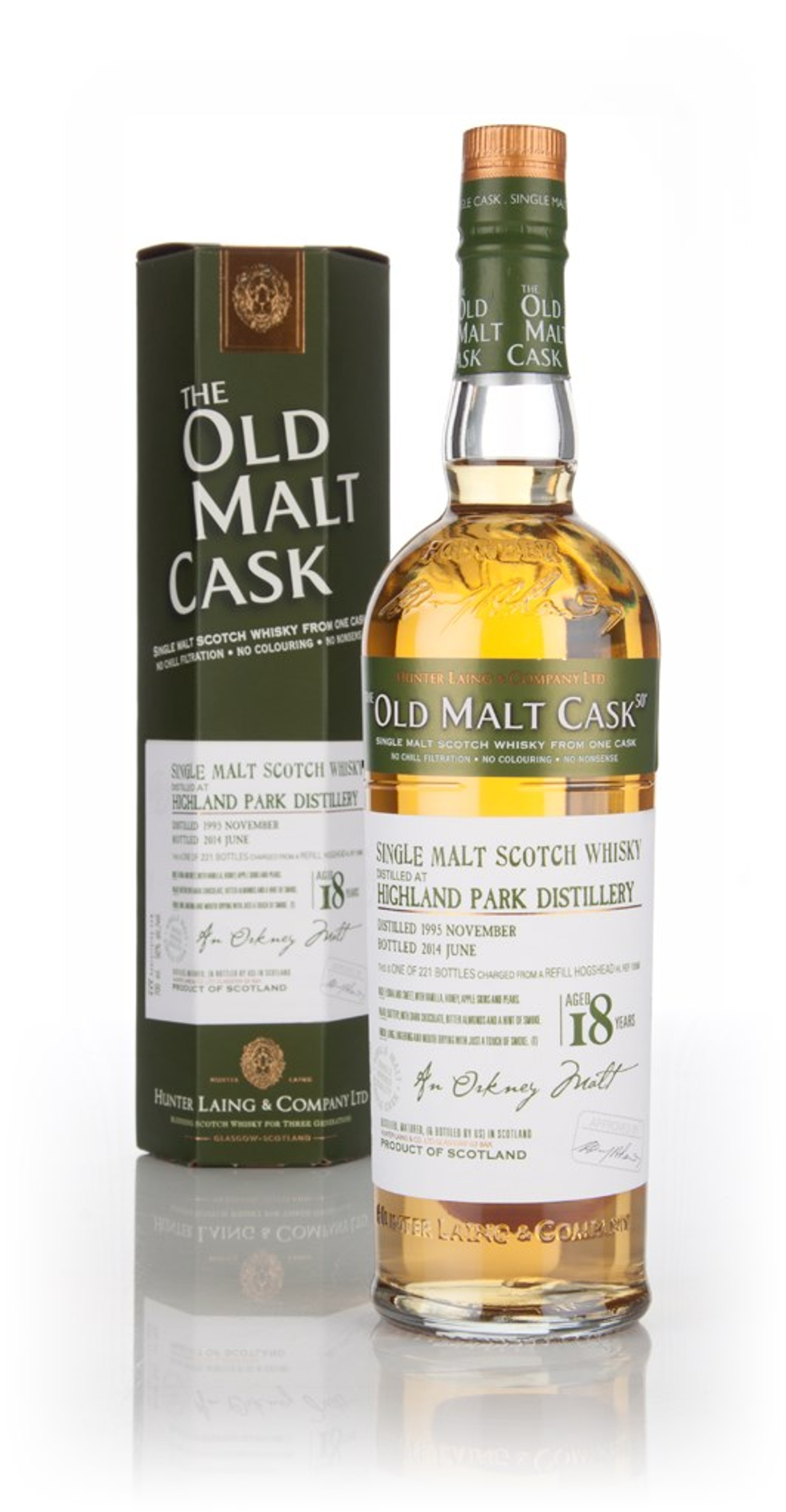 Highland Park 18 Year Old 1995 (cask 10586) - Old Malt Cask (Hunter Laing) 70cl