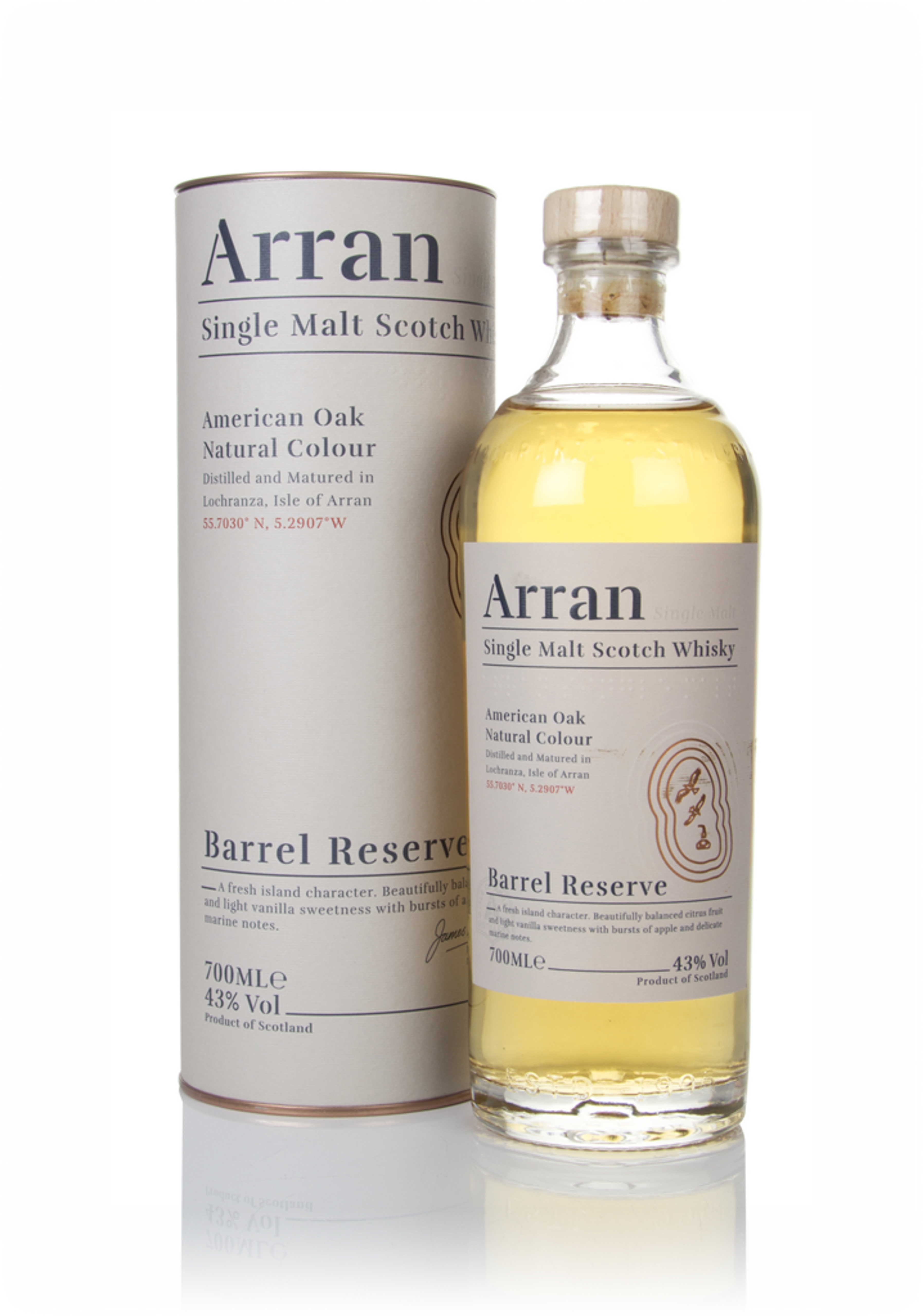 Arran 10年　と　FROM THE BARREL Earie+Arran+10+full+bottle+