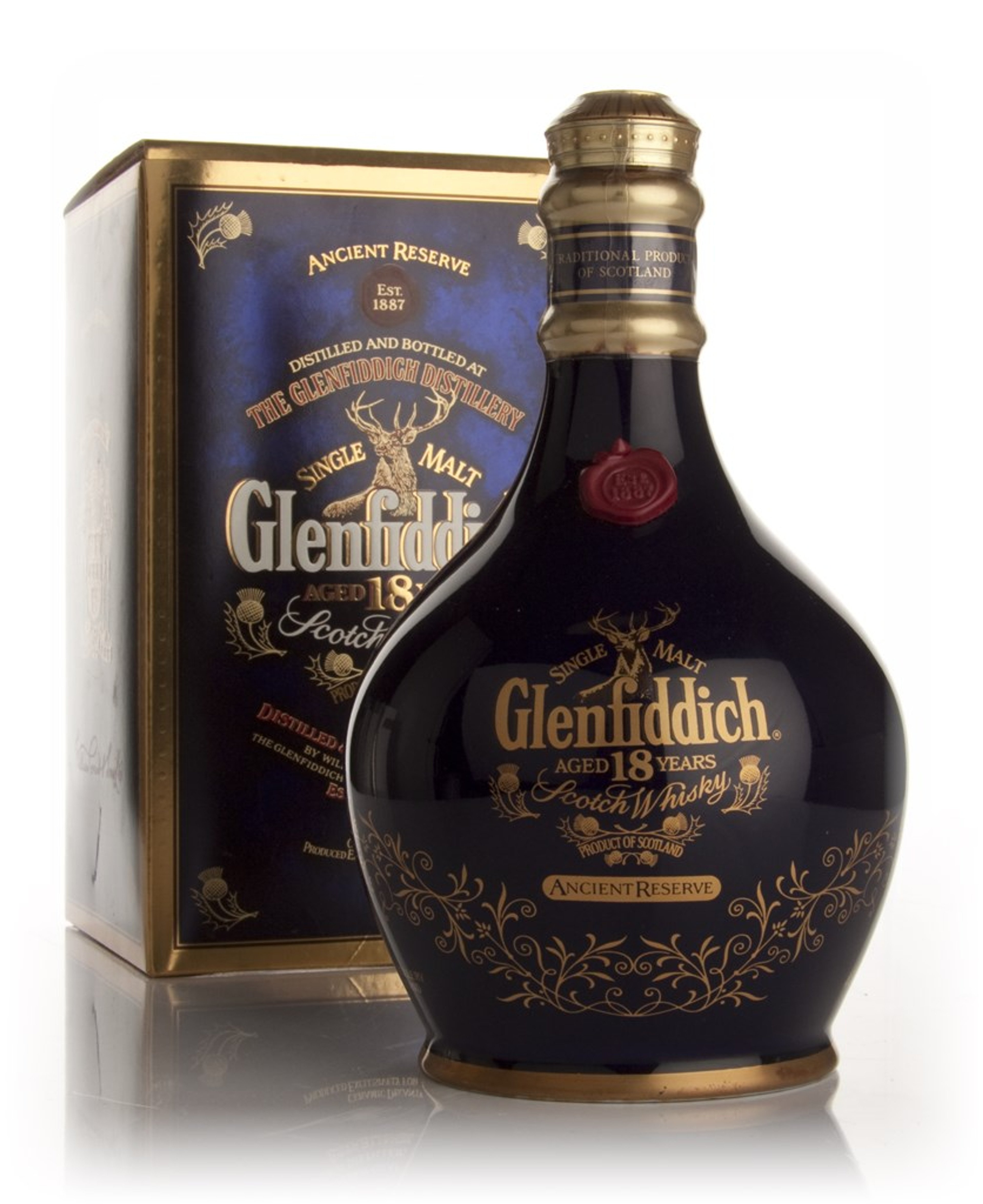 Glenfiddich 18 Year Old - Ancient Reserve Decanter - Pre 2007 70cl