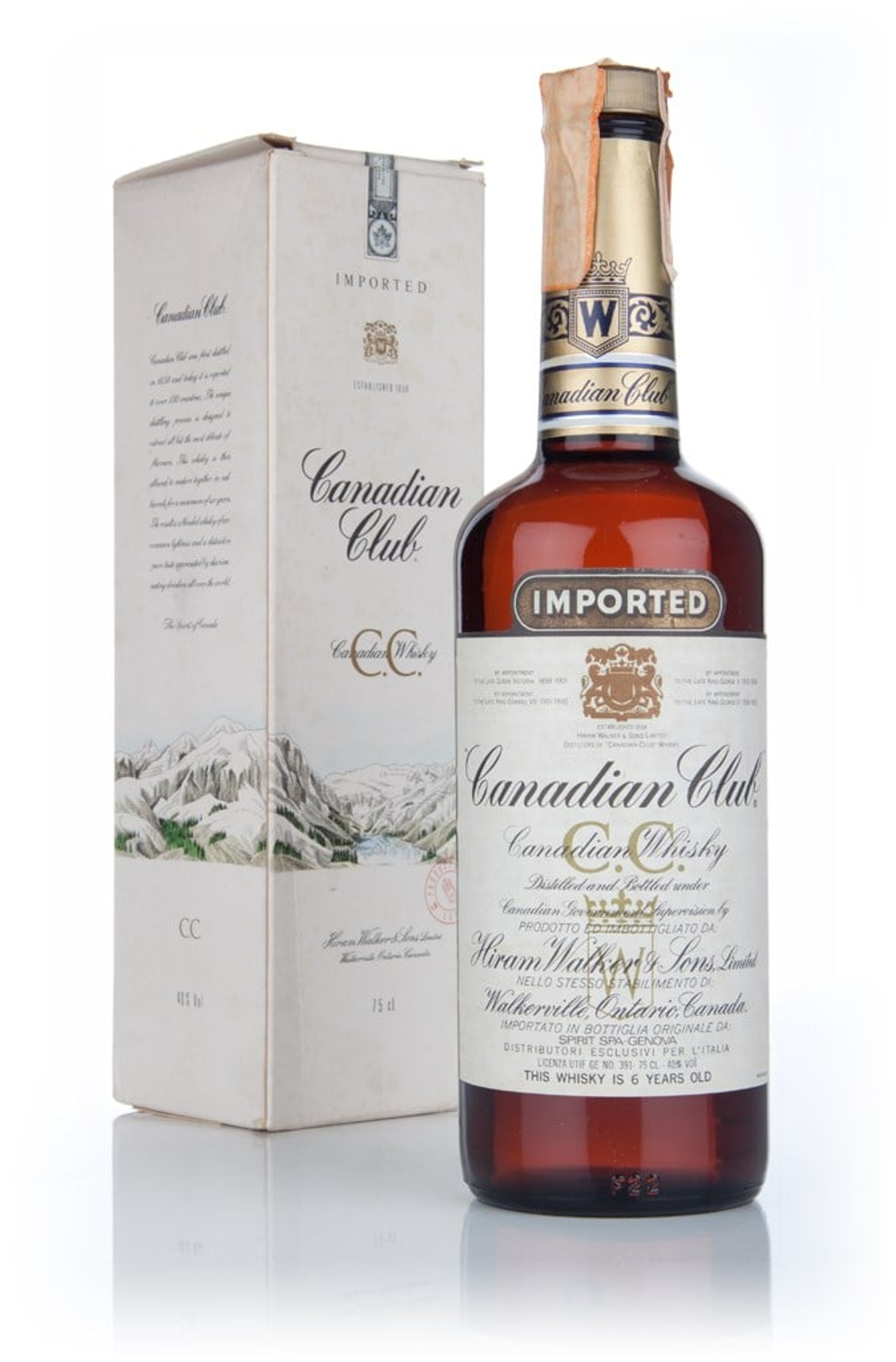 Canadian Club 6 Year Old Whisky - 1980 75cl