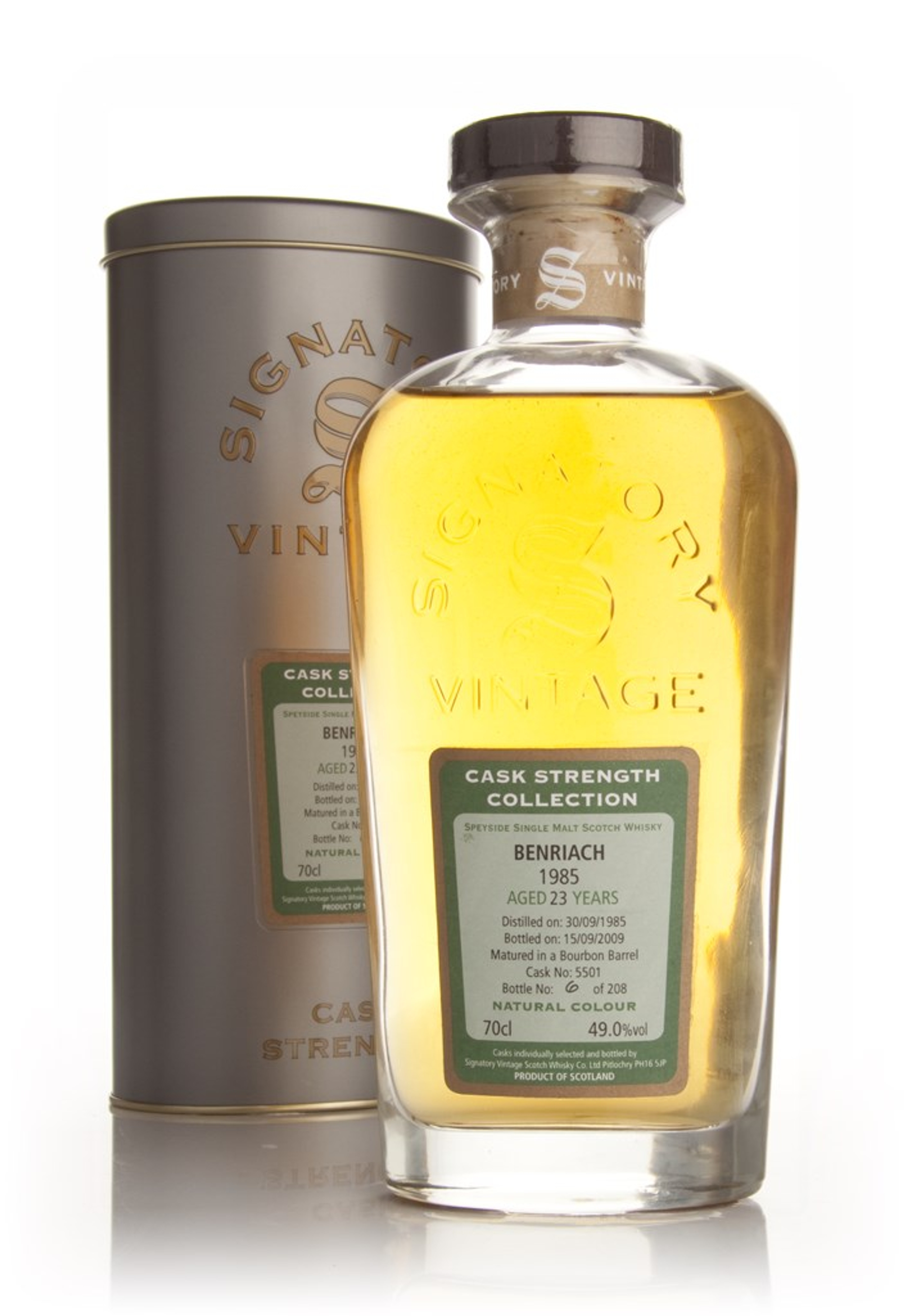 Benriach 23 Year Old 1985 - Cask Strength Collection (Signatory Bottling) 70cl