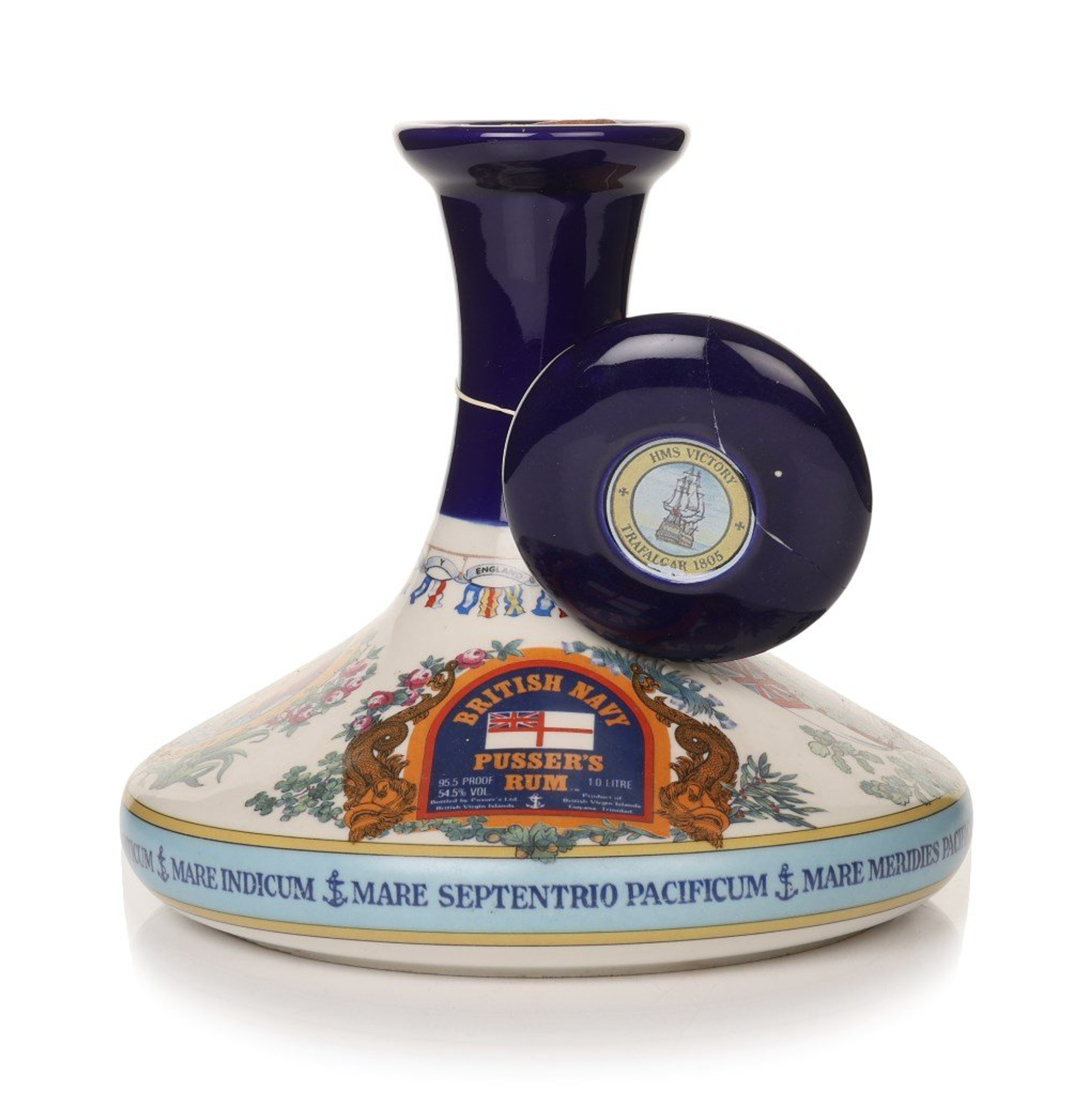Pusser's The Nelson Ship's Decanter - 1980s 100cl