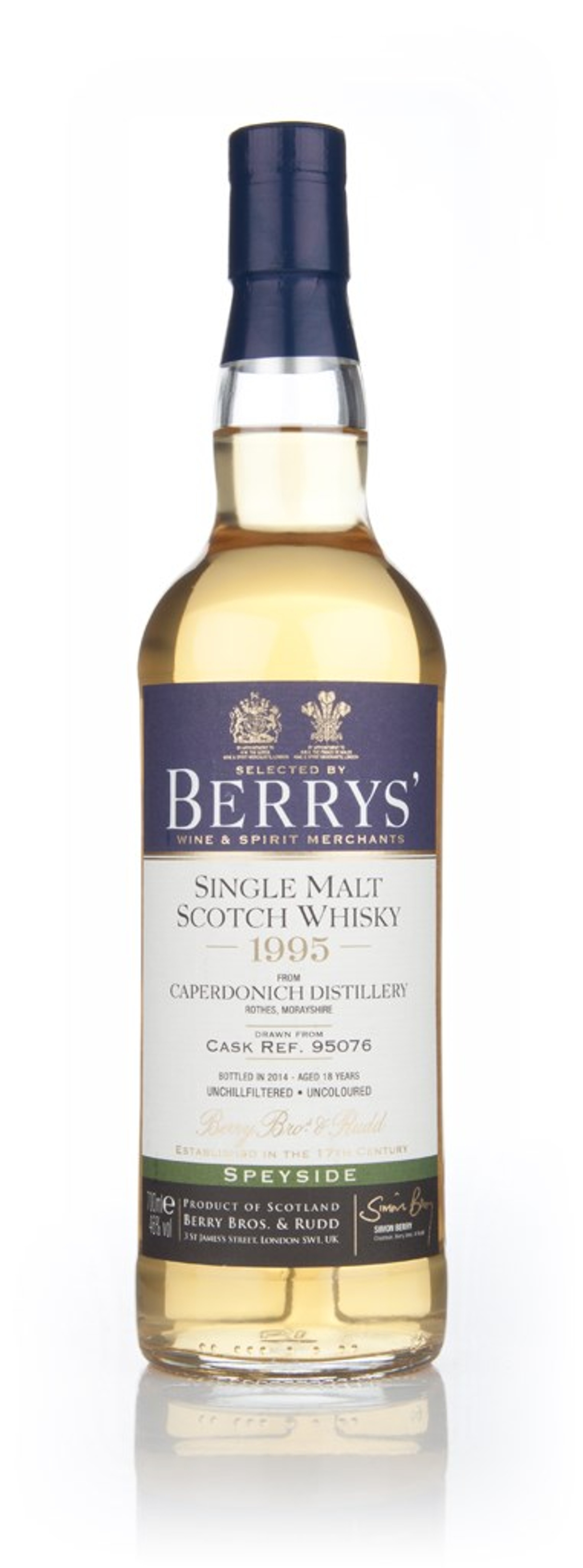 Caperdonich 18 Year Old 1995 (cask 95076) (Berry Bros. & Rudd) 70cl