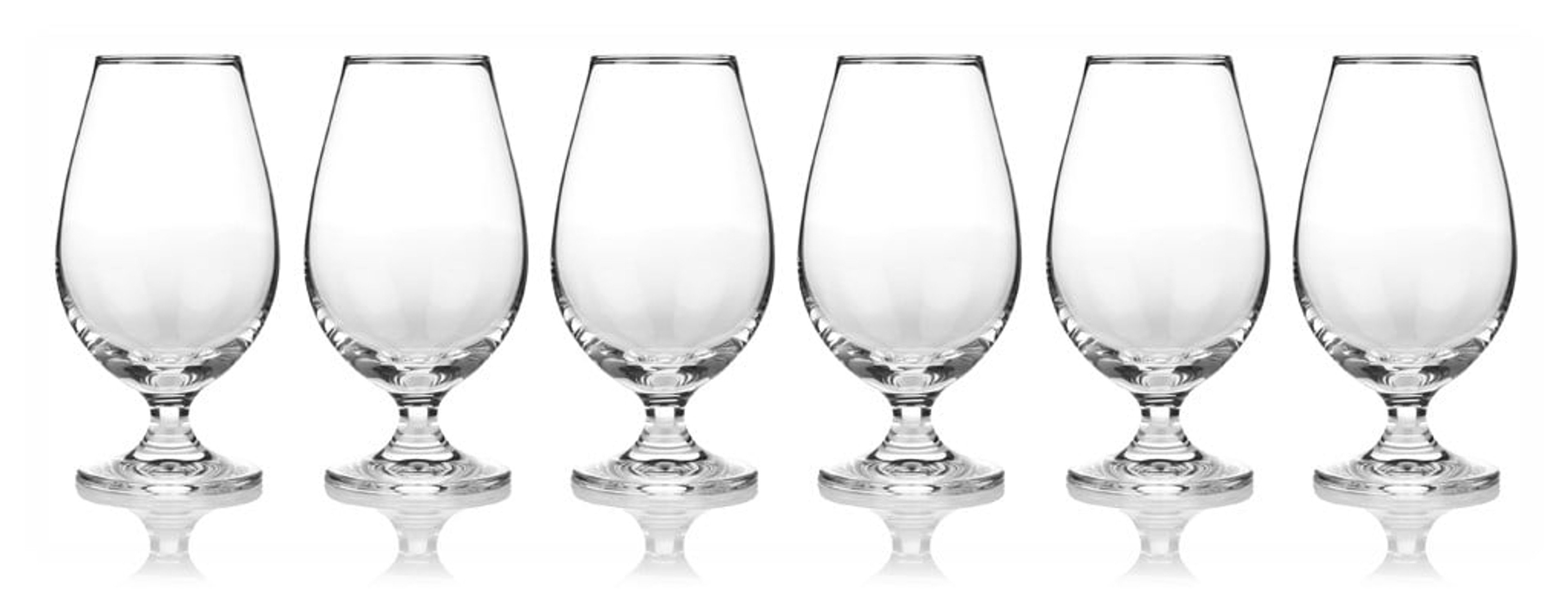 Set of Six Crystal Tasting Glasses